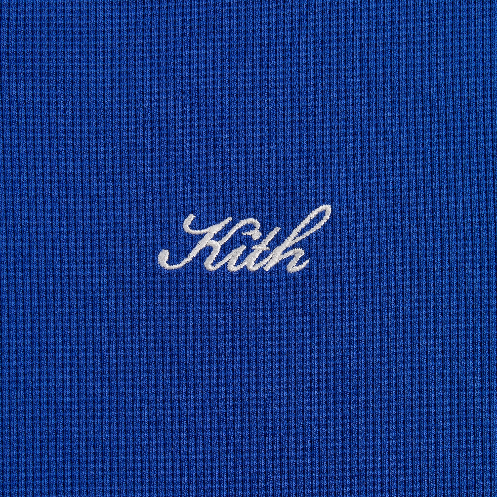 Kith Micro Waffle Drew Polo - Cyclone – Kith Canada