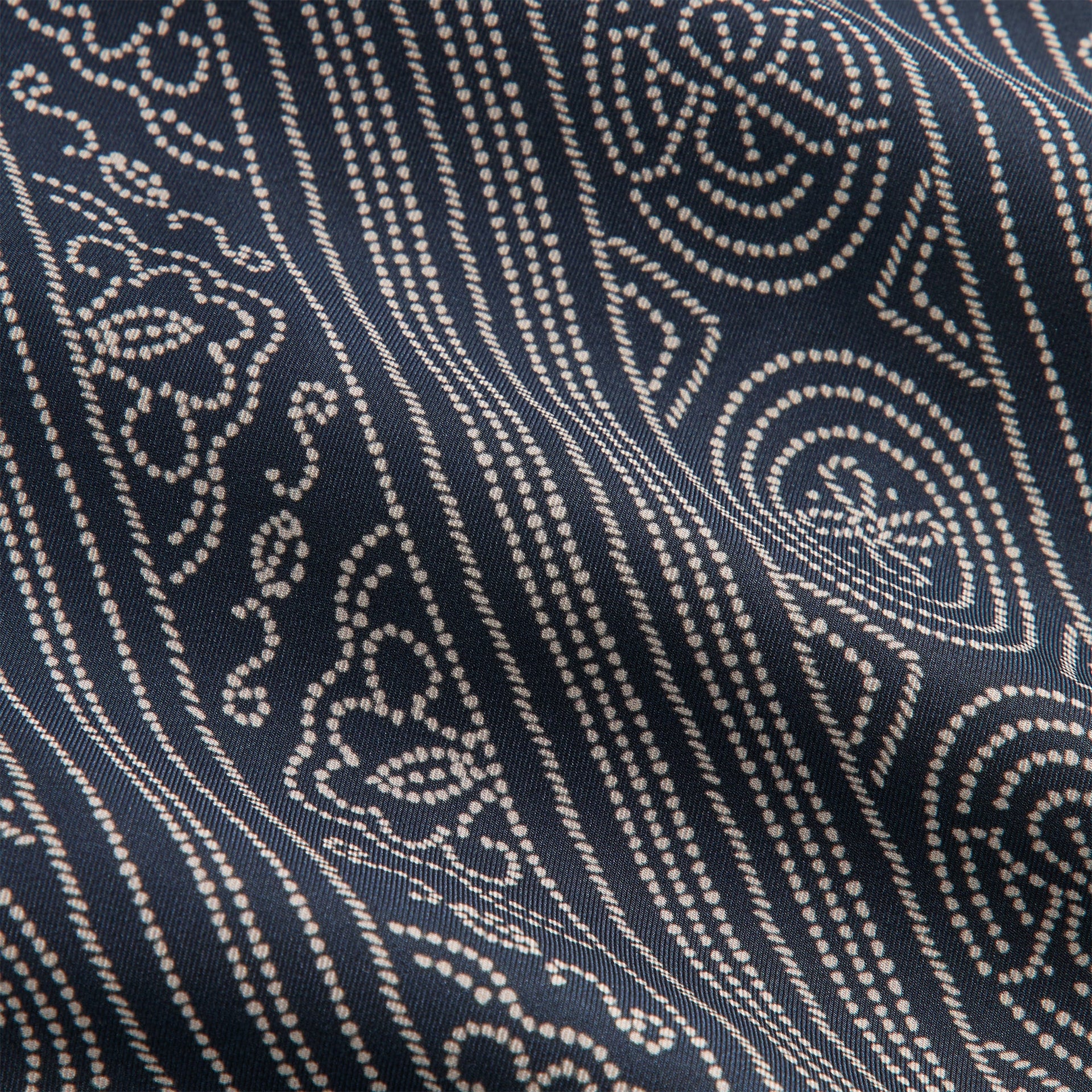 &Kin Batik Stripe Long Sleeve Thompson Crossover Shirt - Nocturnal