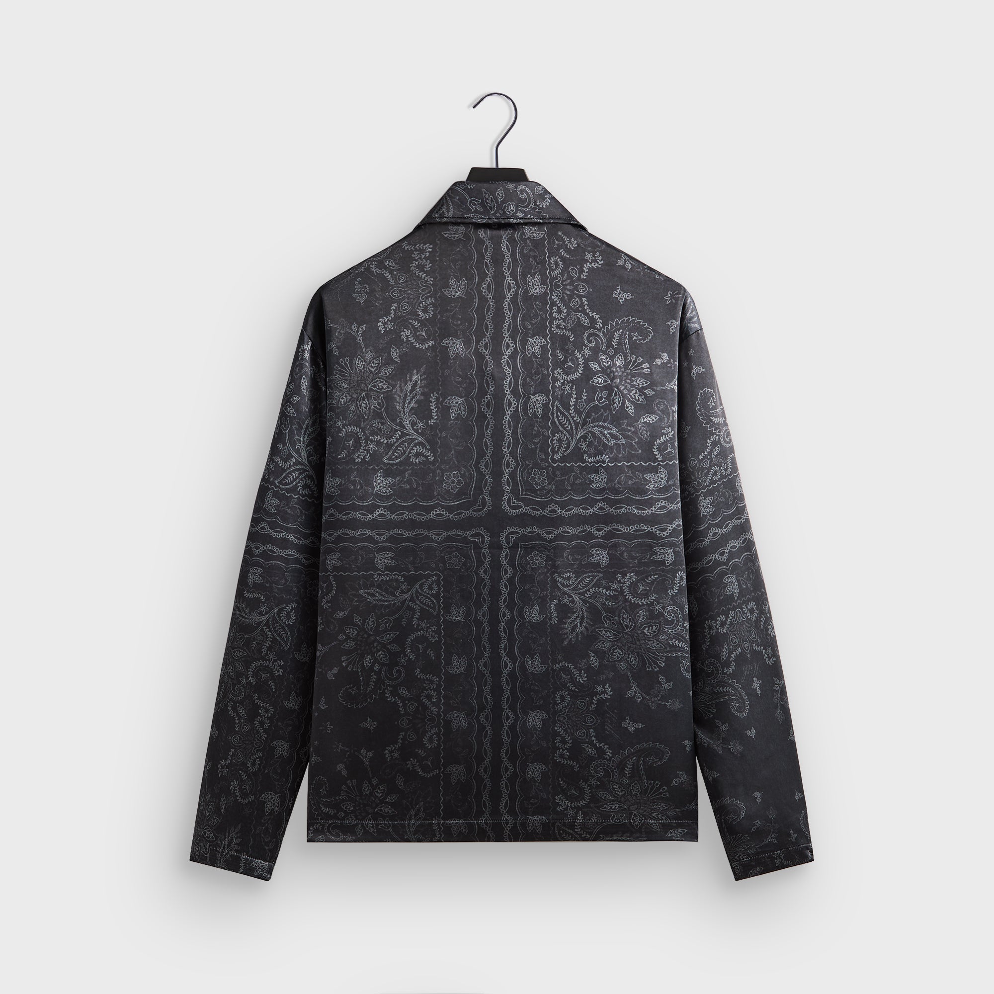 Kith Panelled Bandana Long Sleeve Coaches Jacket - Black – Kith Canada