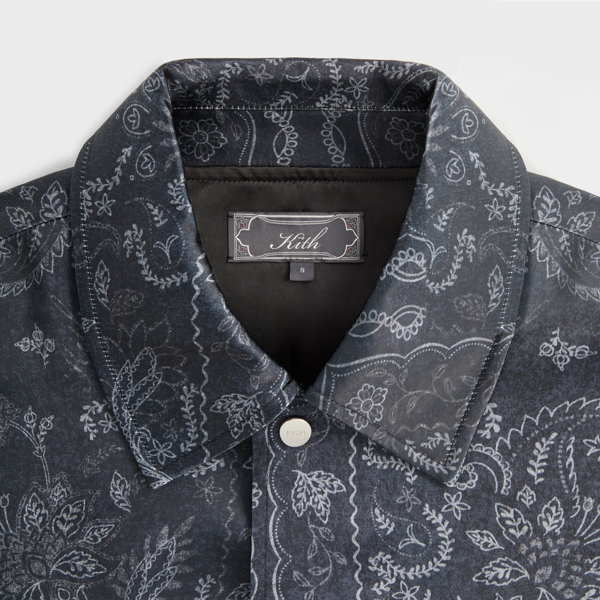 Kith Panelled Bandana Long Sleeve Coaches Jacket - Black – Kith Canada