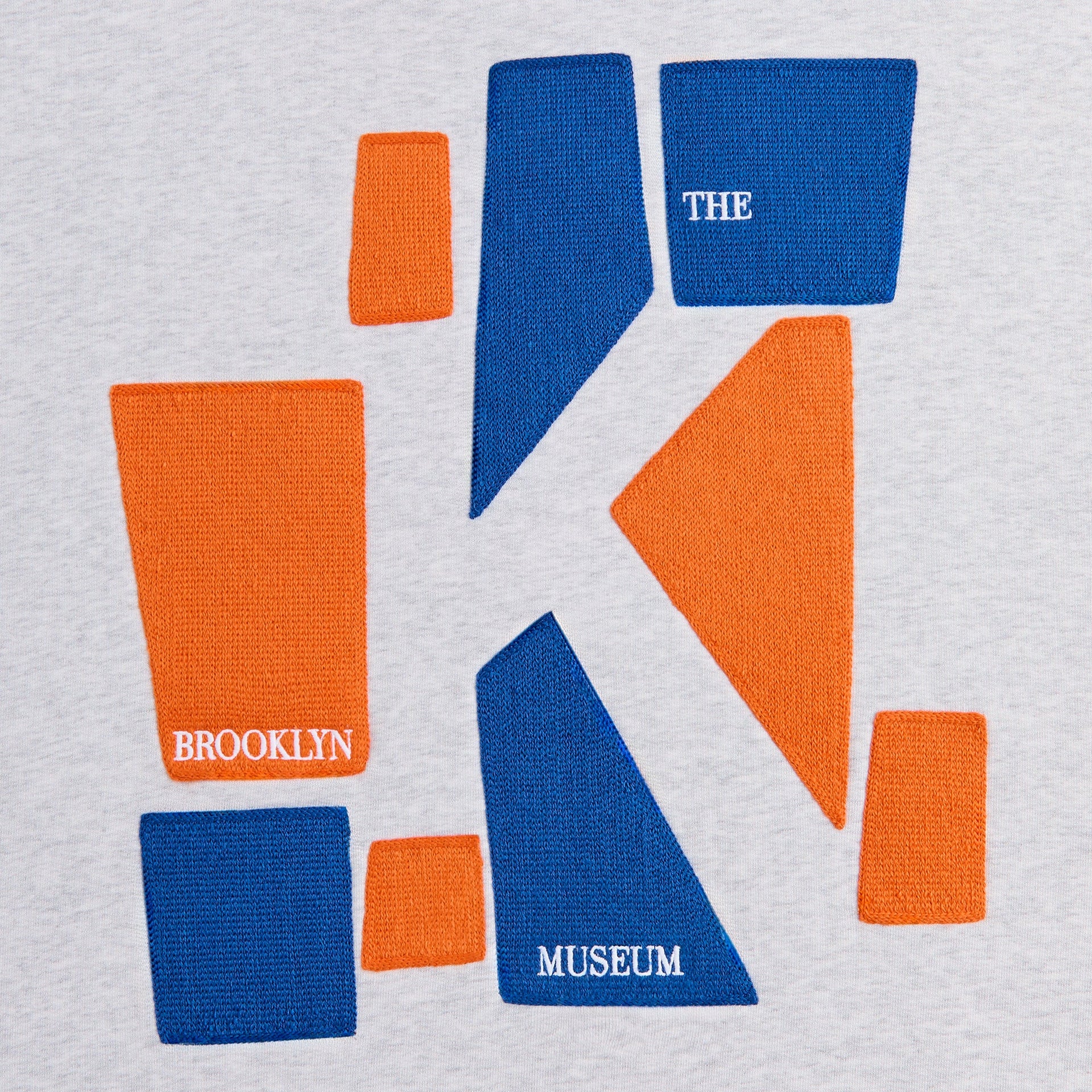 Kith for the Brooklyn Museum Exhibit Nelson Crewneck - Light Heather Grey