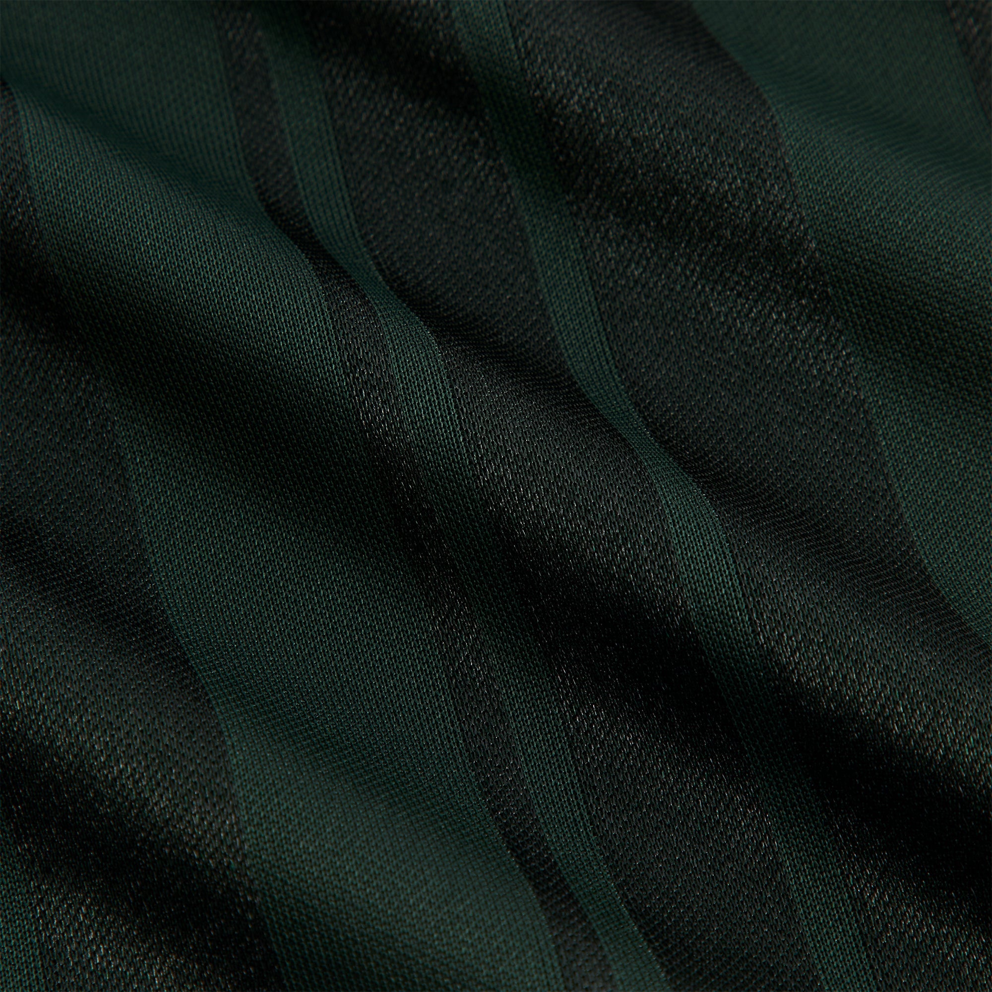 Kith Pinstripe Tricot Panelled Long Sleeve Tap In Polo