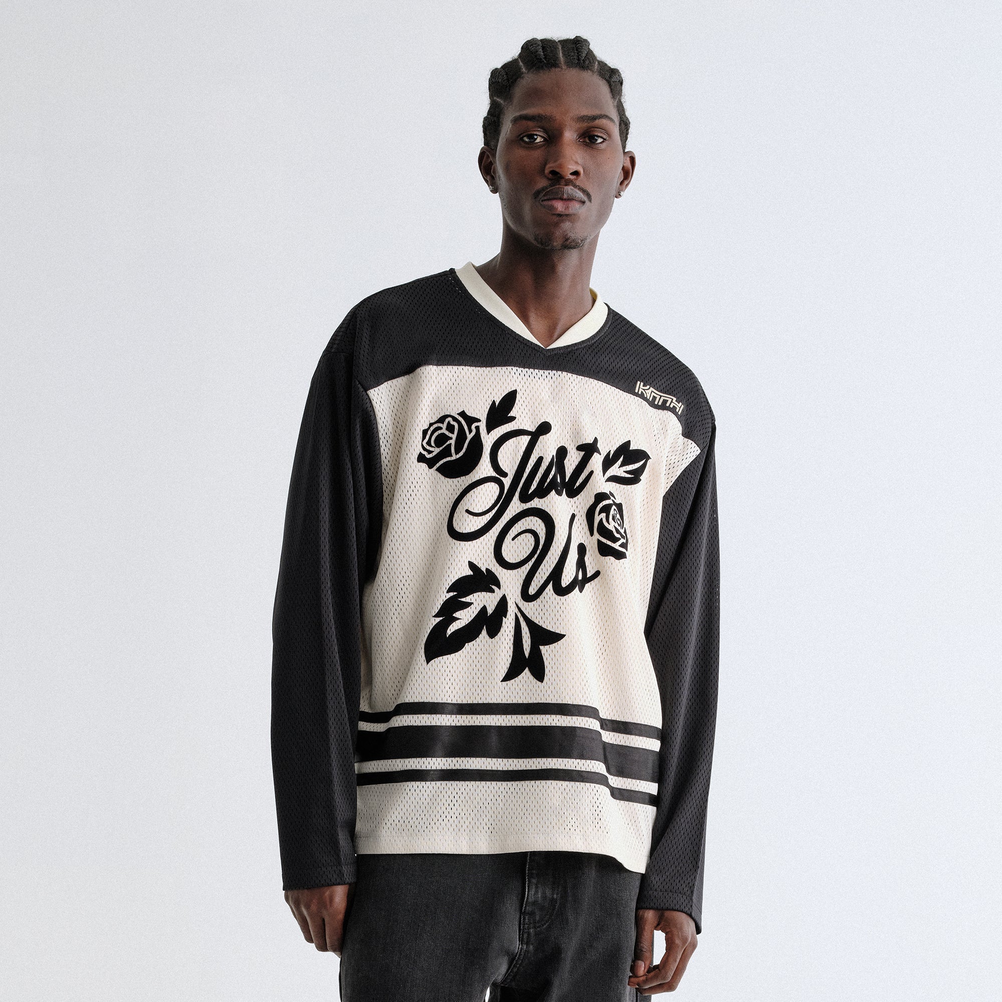 Kith Malik Long Sleeve Mesh Jersey - Sandrift – Kith Canada