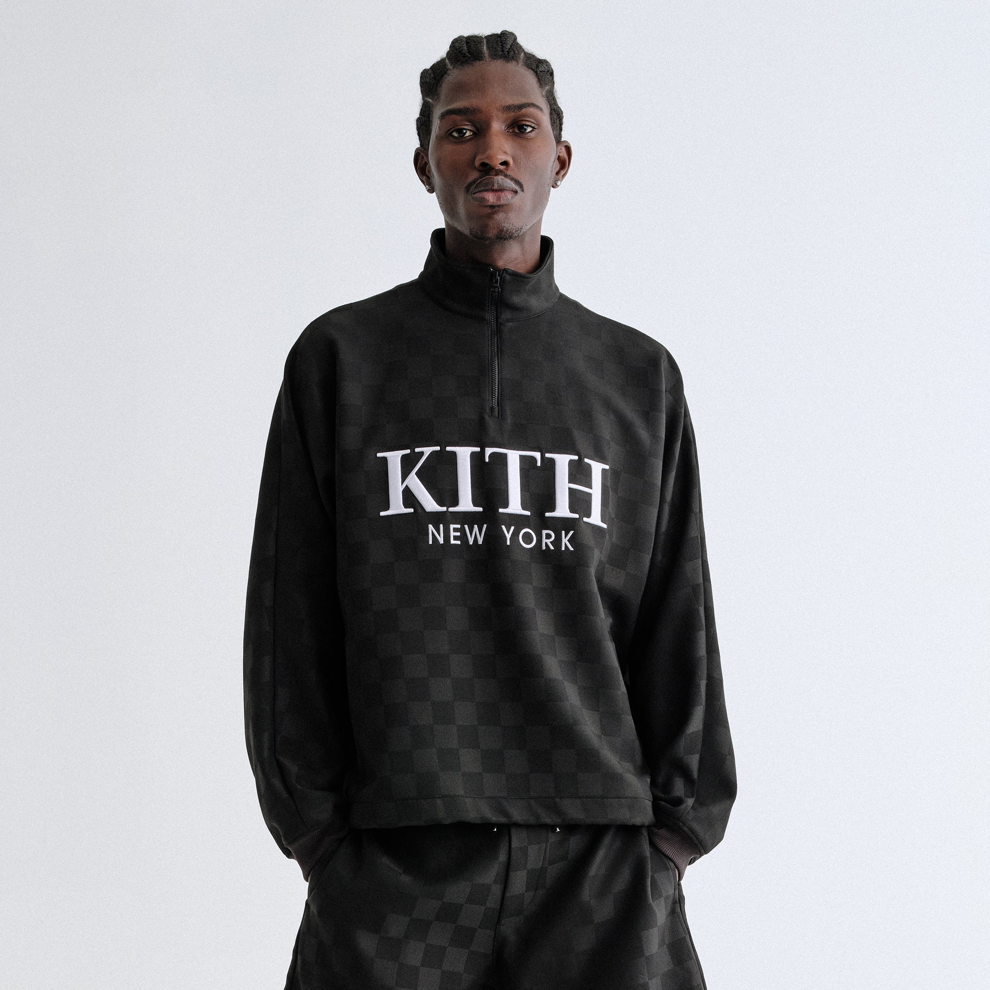 トップス KITH/ CARLISLE MOCK NECK Sweatshirt Kith for the New York Knicks City Vintage Nelson Crewneck