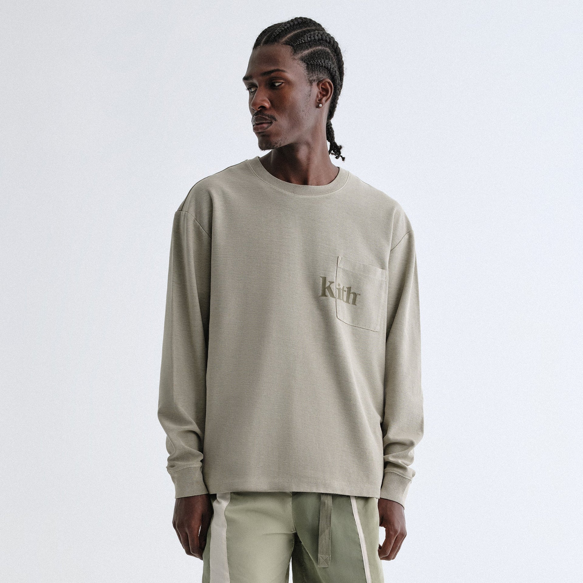 Kith Long Sleeve Quinn Tee - Haze