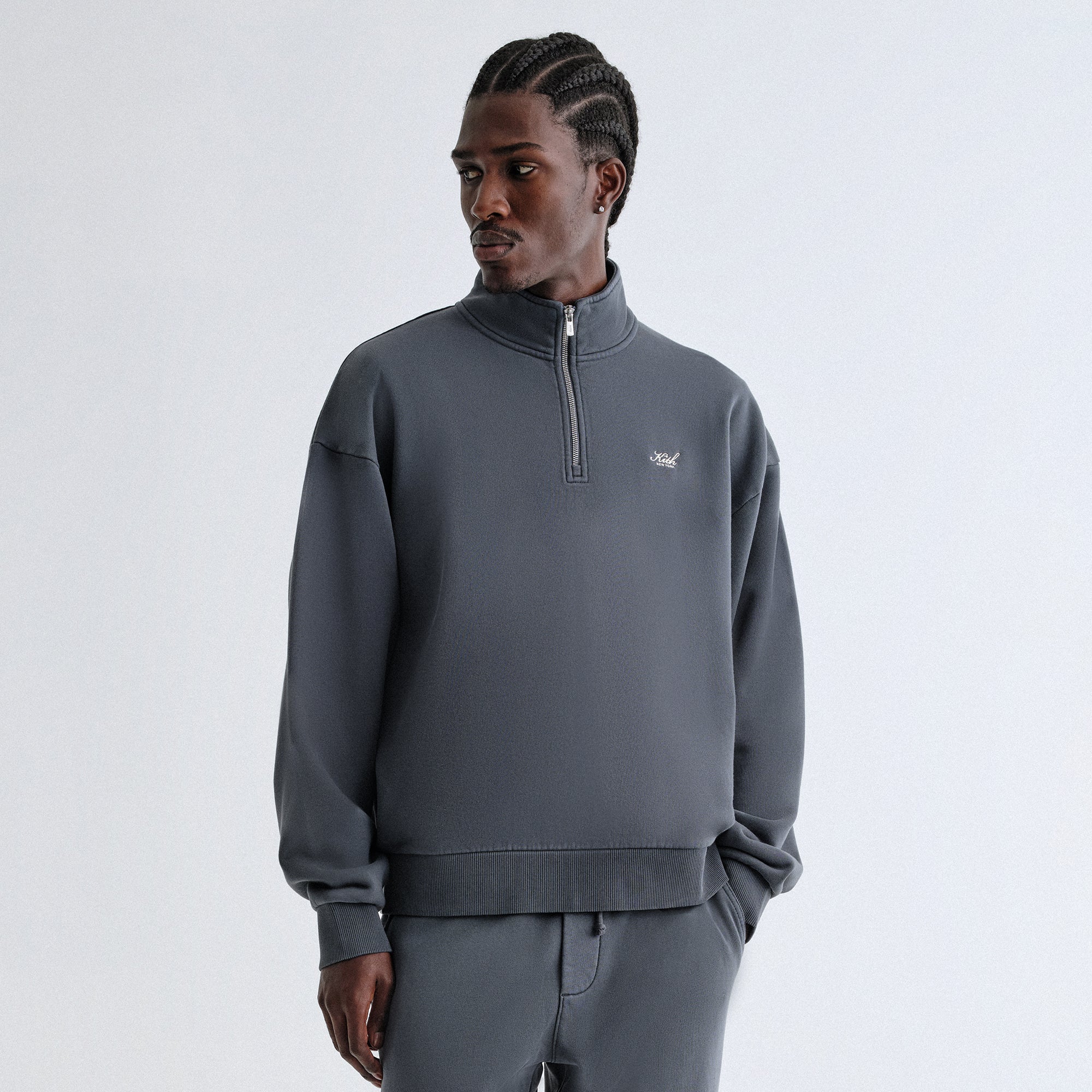 トップス Kith Classic Half Zip Pullover Kith Cable Fleece Quarter Zip - Stadium