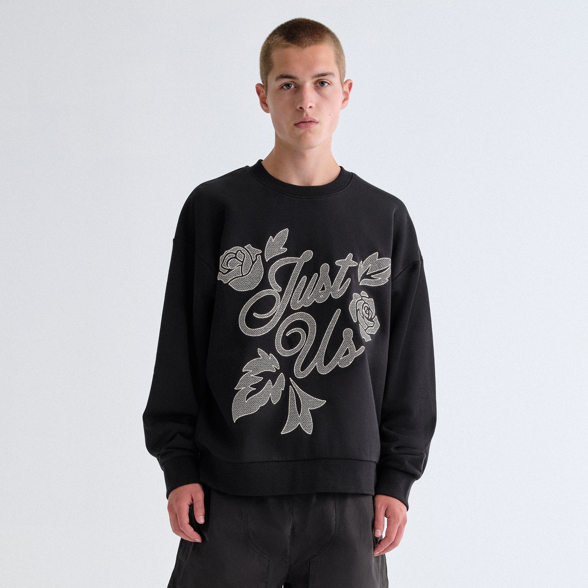 Kith Nelson Just Us Crewneck Sweatshirt - Black – Kith Canada