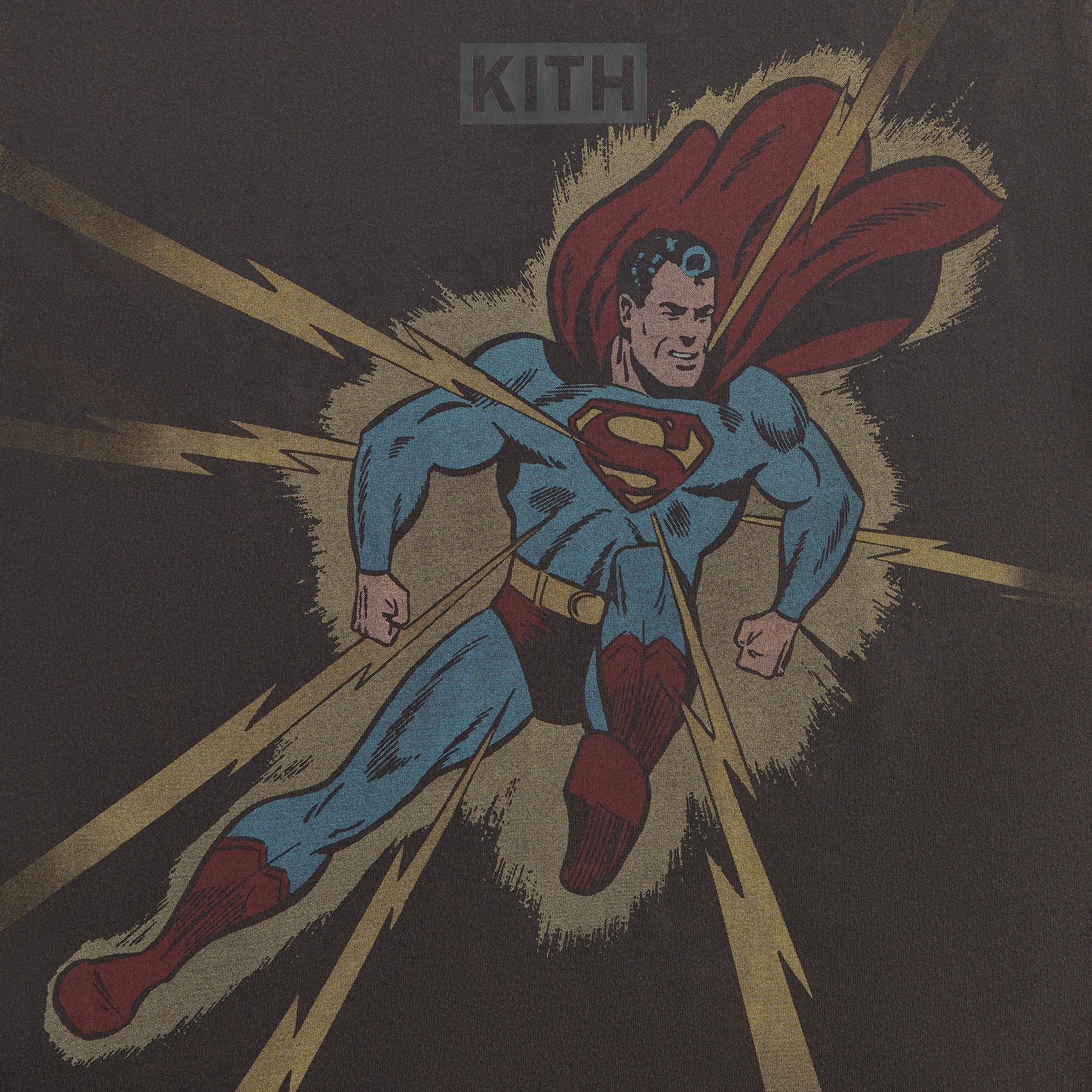 Superman | Kith Lightning Bolt Tee - Black – Kith Canada