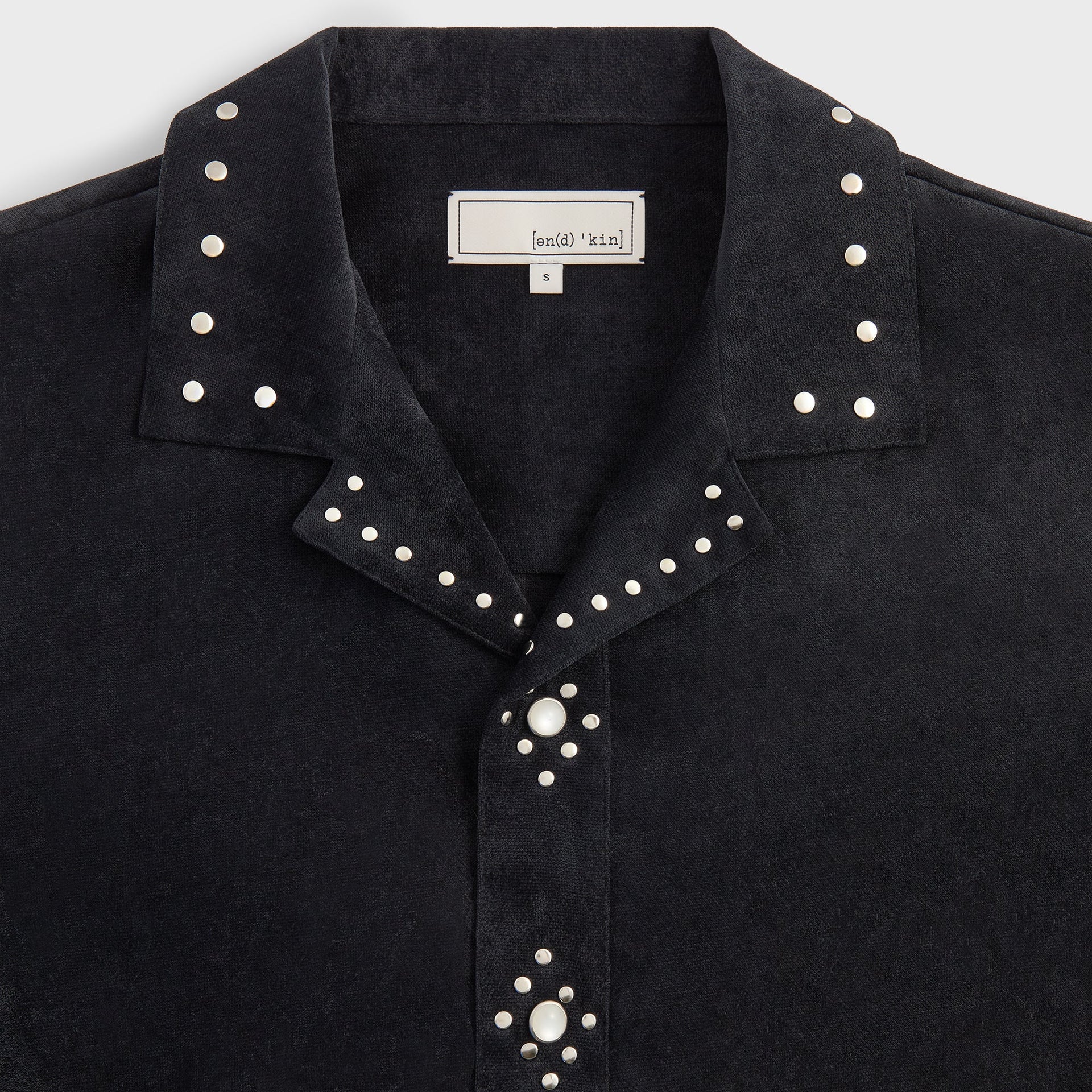 &Kin Sawyer Long Sleeve Camp Collar Shirt - Black