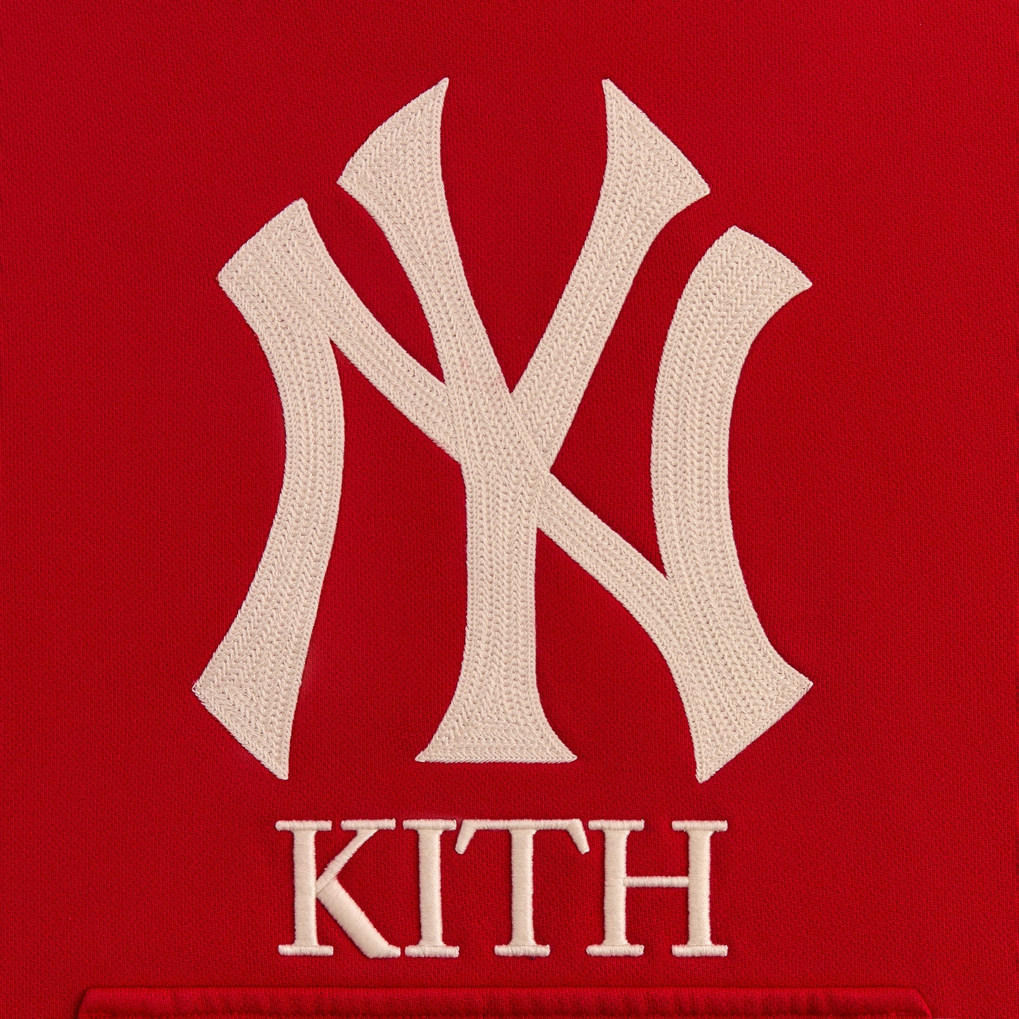 Kith for the New York Yankees Plush Fleece Cropped Braxton Hoodie