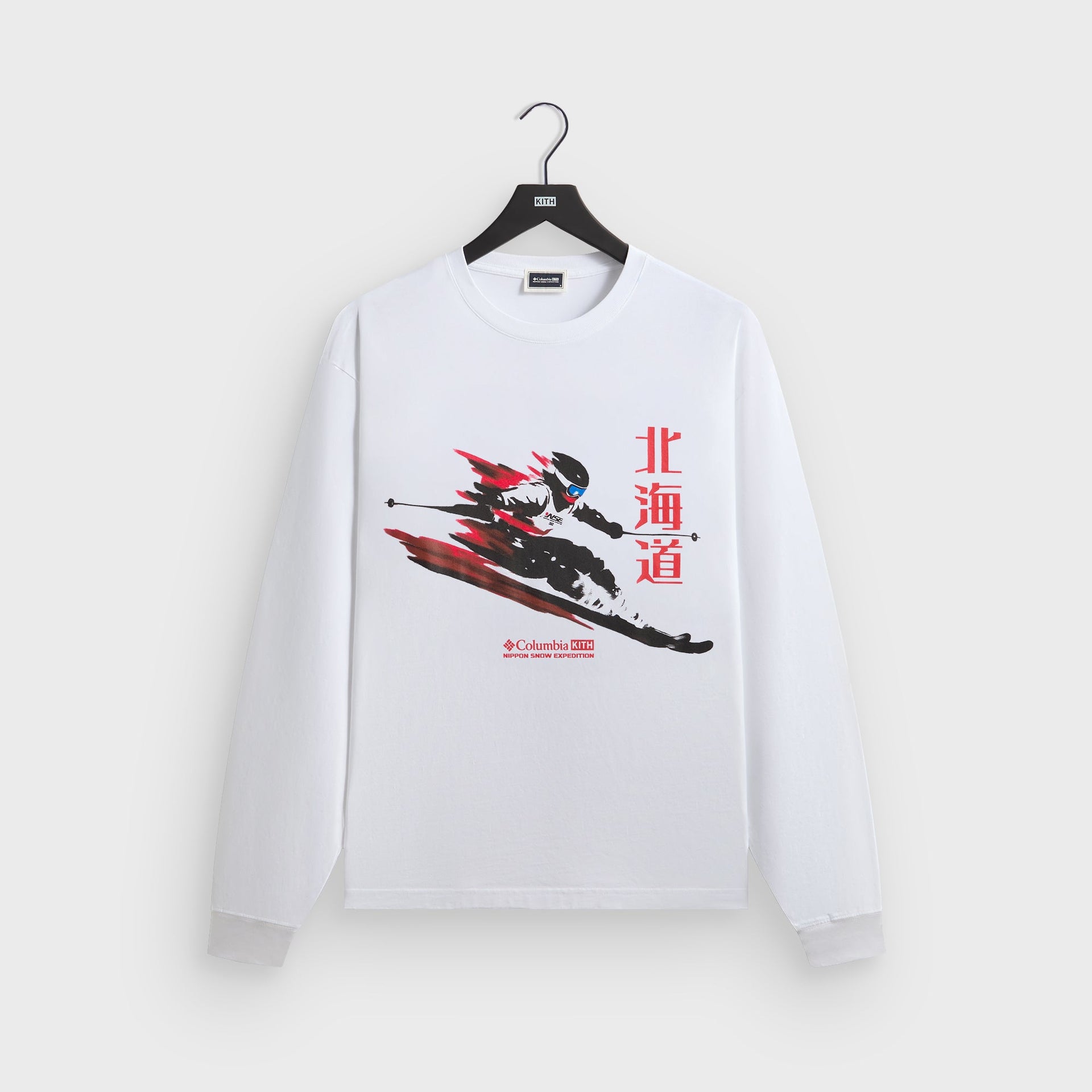 Kith for Columbia Skier Vintage Long Sleeve Tee - White