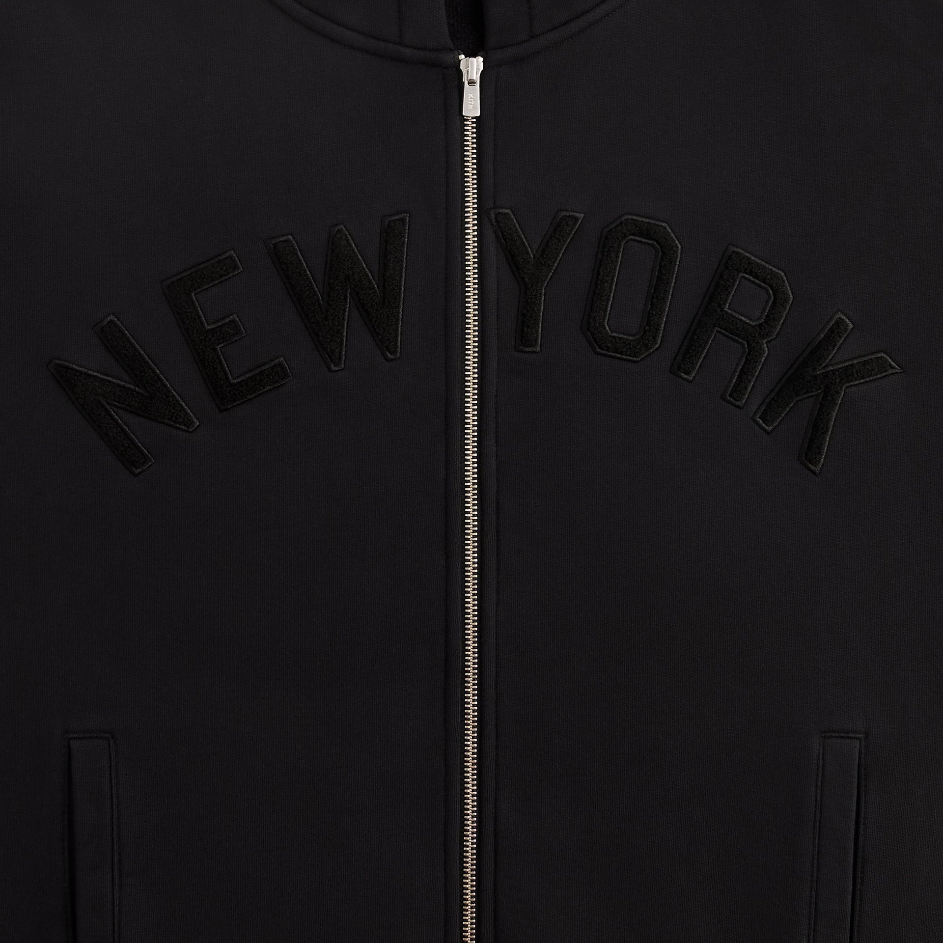 Kith for the New York Yankees Braxton Full Zip Hoodie - Black