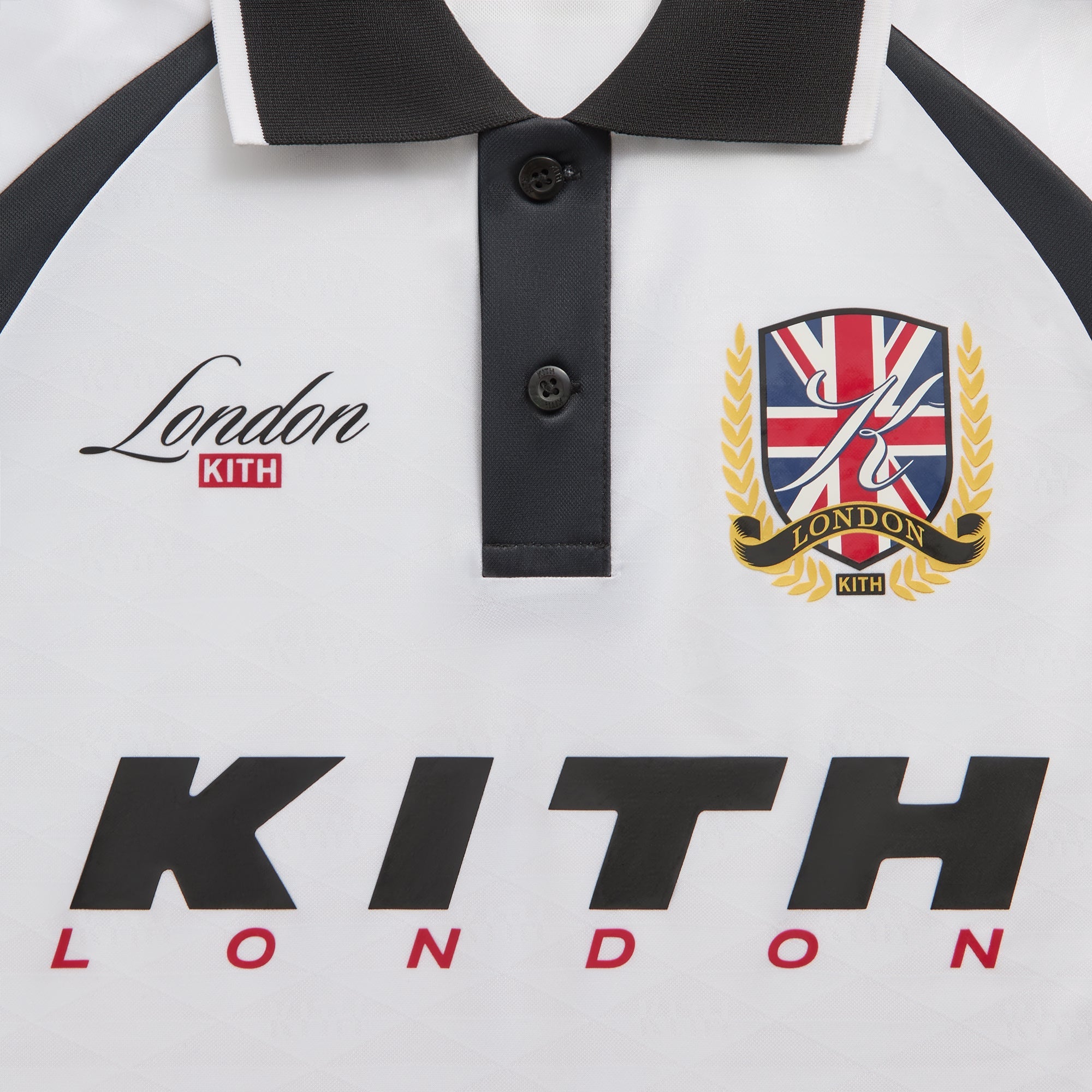 Kith London Polo Soccer Jersey - White – Kith Canada