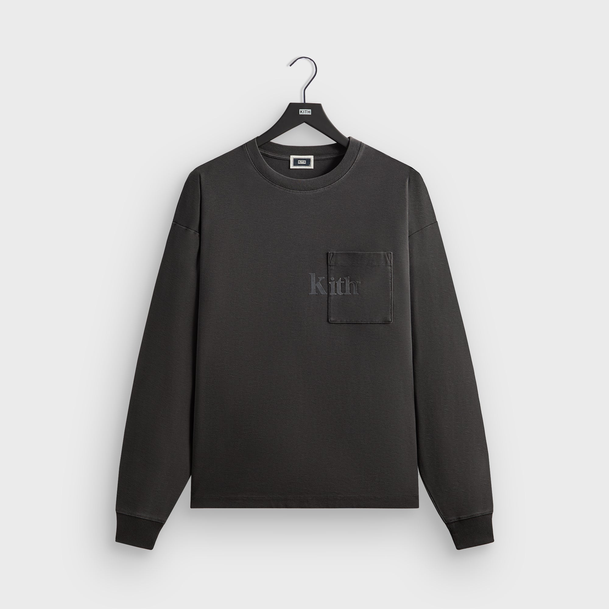 Kith Sueded French Terry Nelson Hoodie - Black – Kith Canada