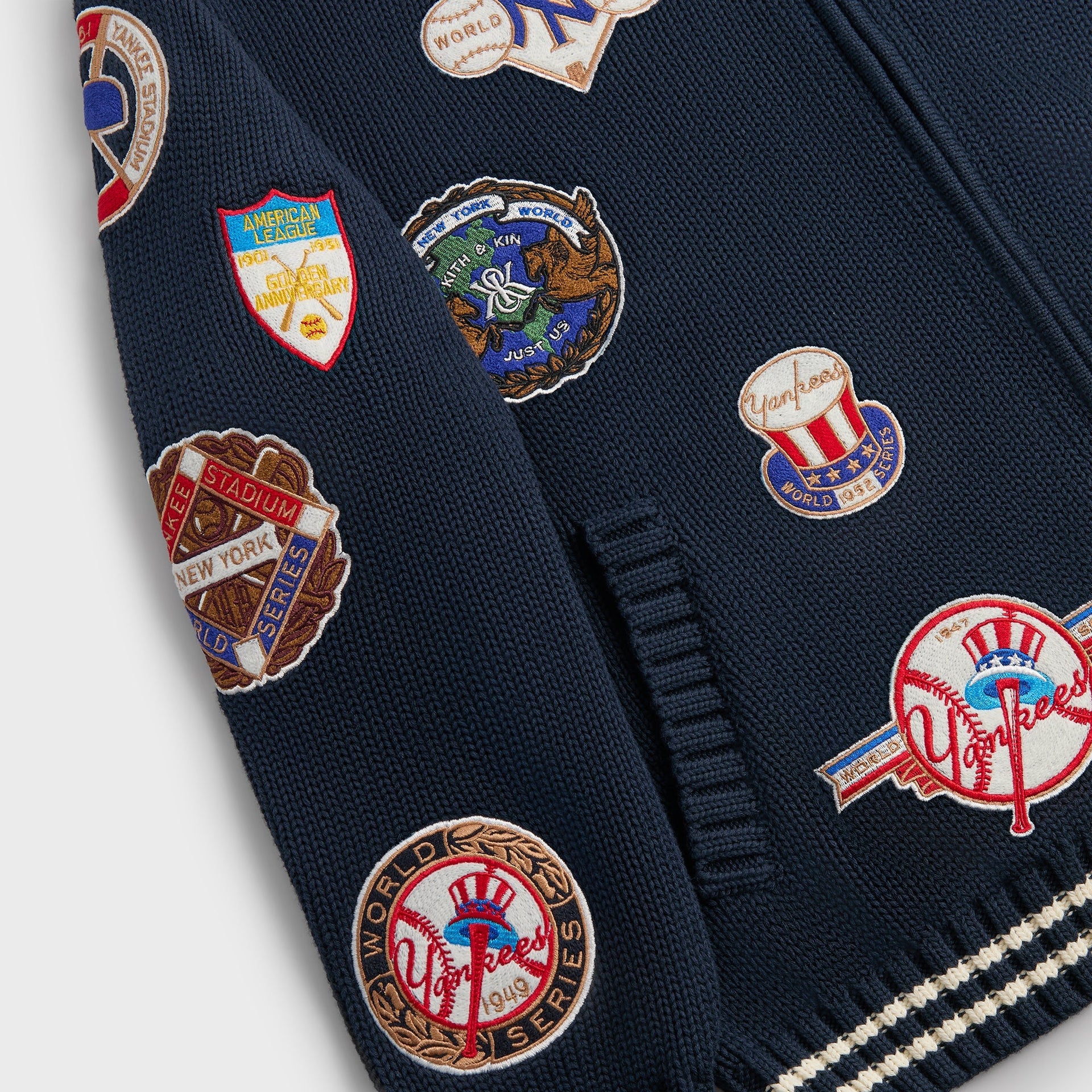 Kith for the New York Yankees All-Over Embroidered Wyona Full Zip - Nocturnal - PH