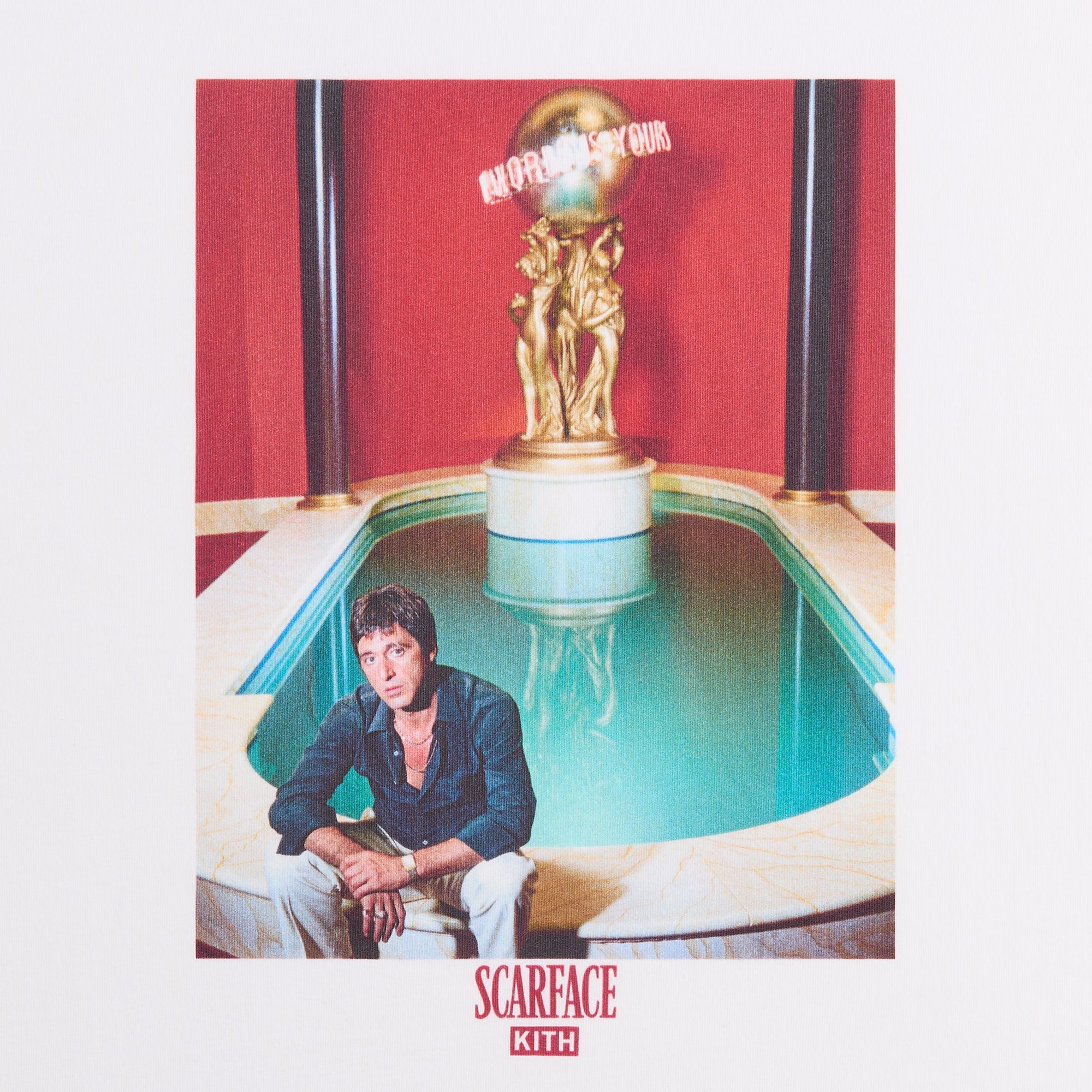 Kith for Scarface Tony Fountain Tee - White – Kith Canada