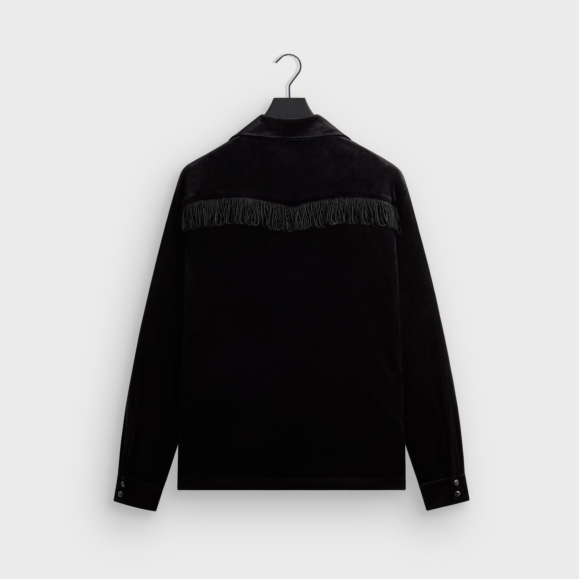 Kith for Needles Ren Fringe Camp Collar Shirt - Black - PH