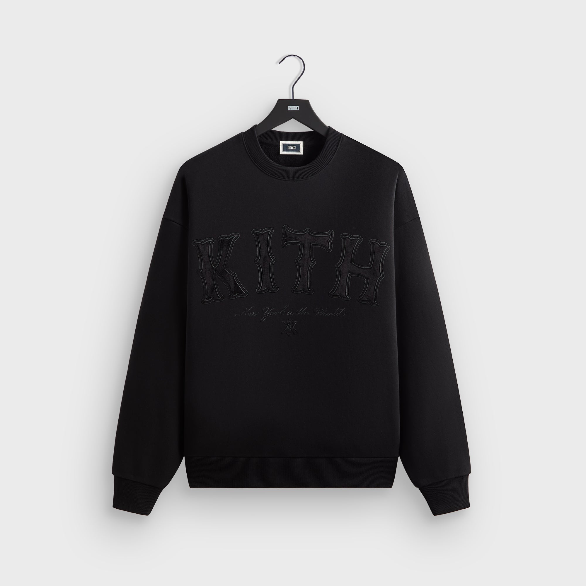 トップス Kith Combo Knit Crewneck Black Kith Nelson Crewneck - Black