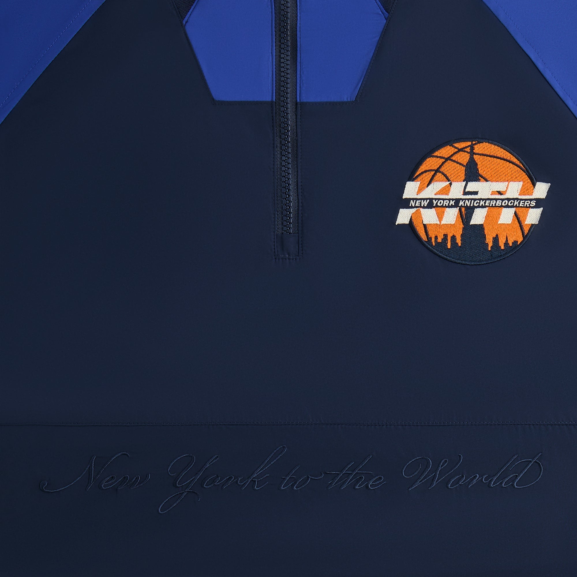 Kith for the New York Knicks Nylon Quarter Zip - Nocturnal – Kith