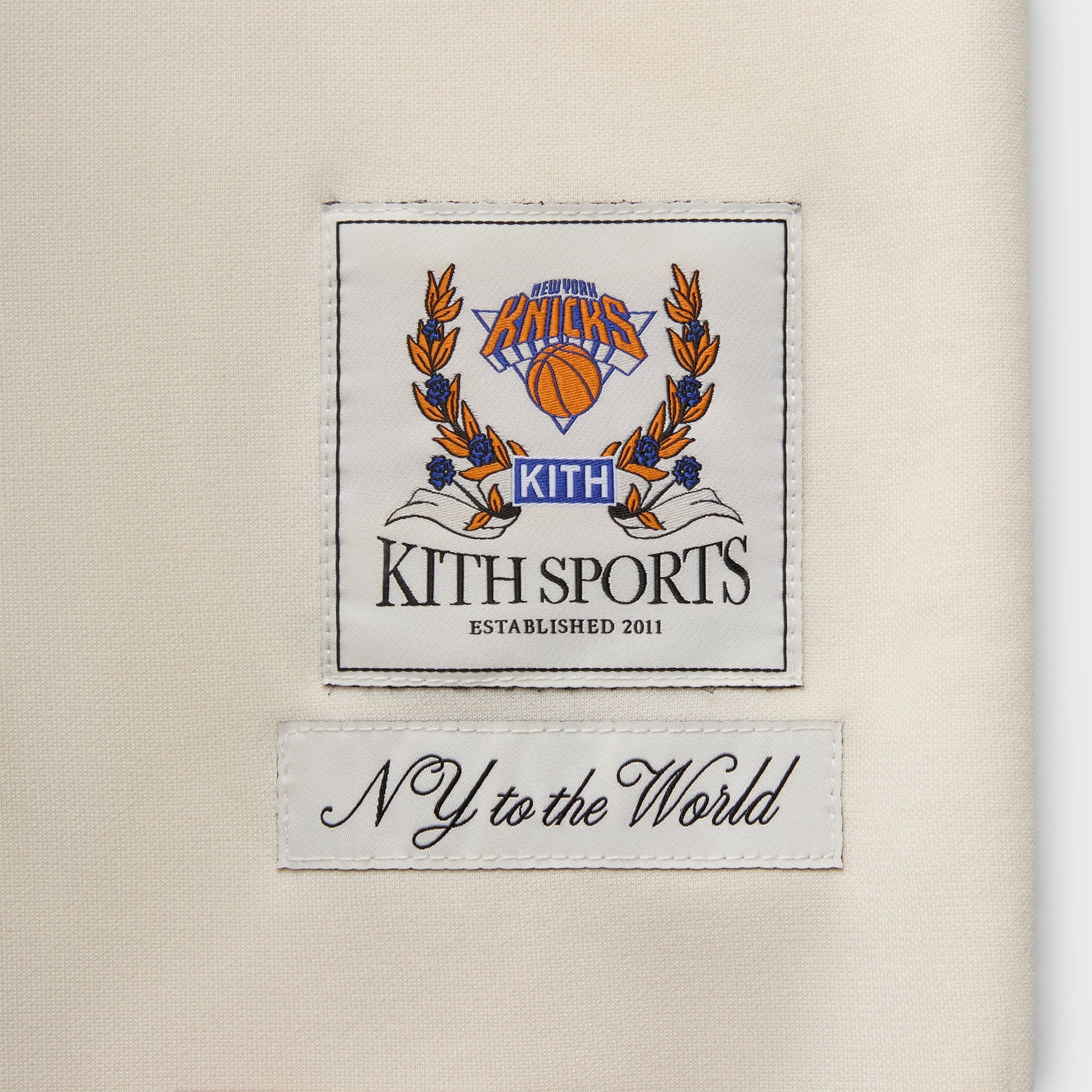 Kith for the New York Knicks Patrick Ewing Woodpoint Shirt - Sandrift