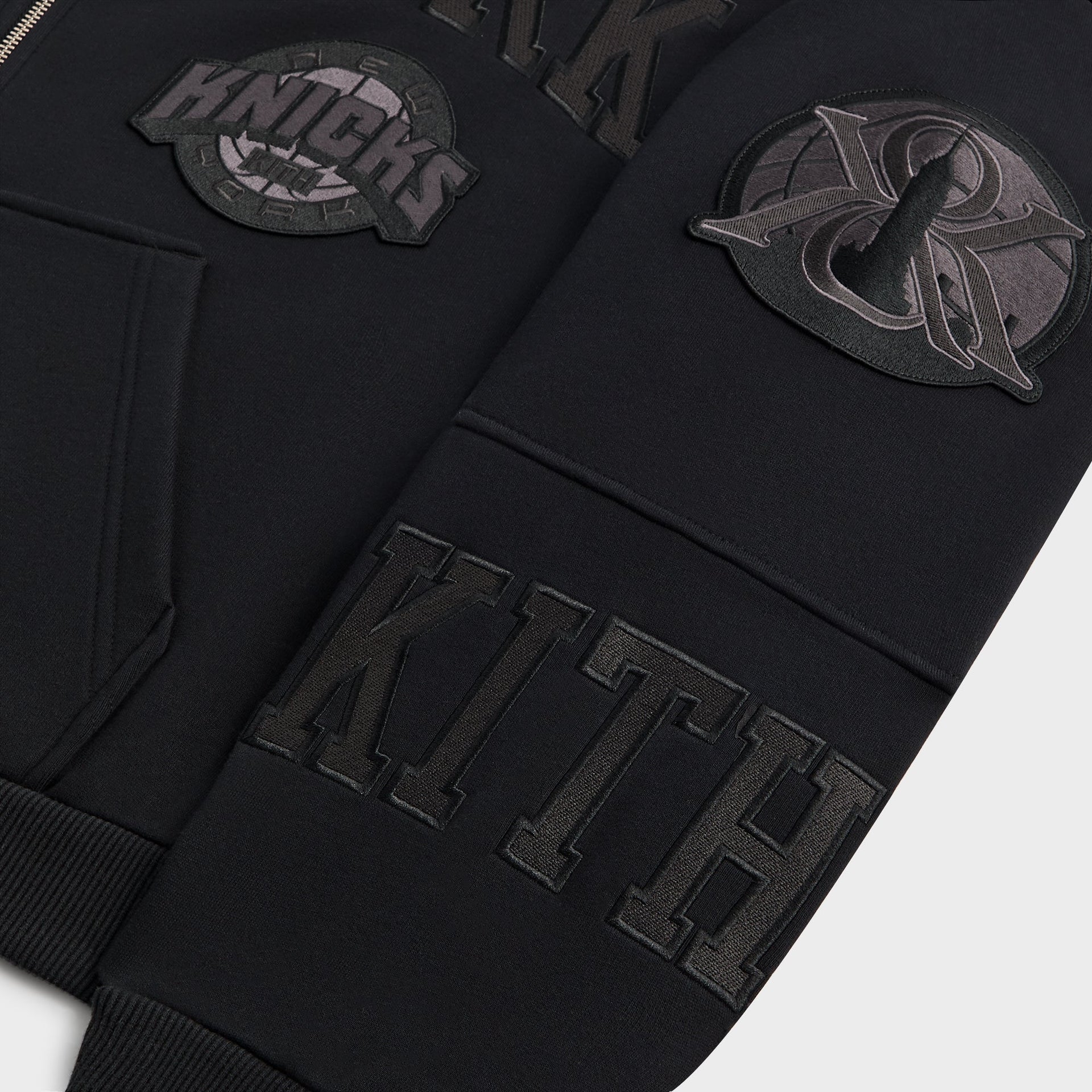 Kith for the New York Knicks Mash Up Braxton Vintage Hoodie - Black - PH