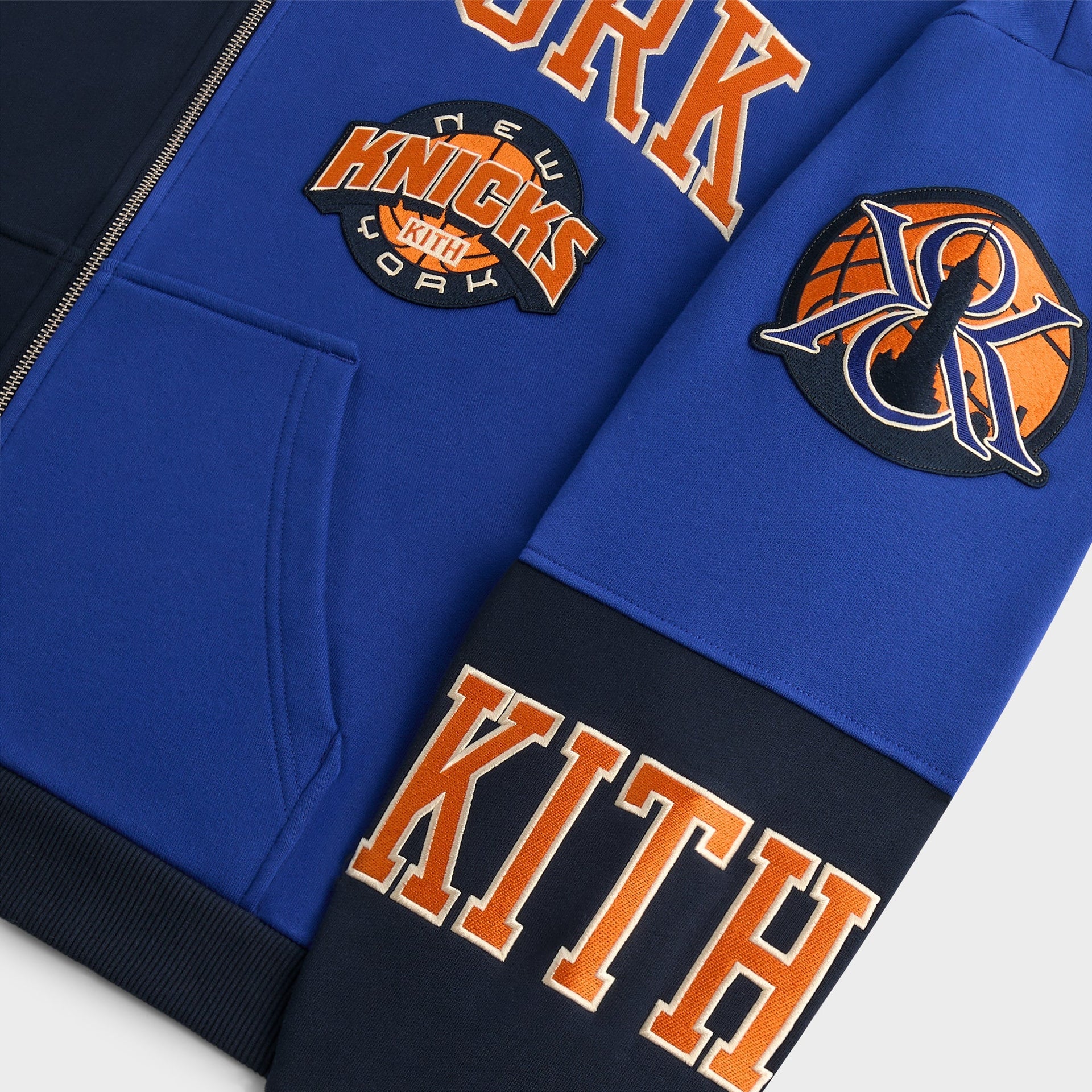 Kith for the New York Knicks Mash Up Braxton Vintage Hoodie - Nocturnal - PH
