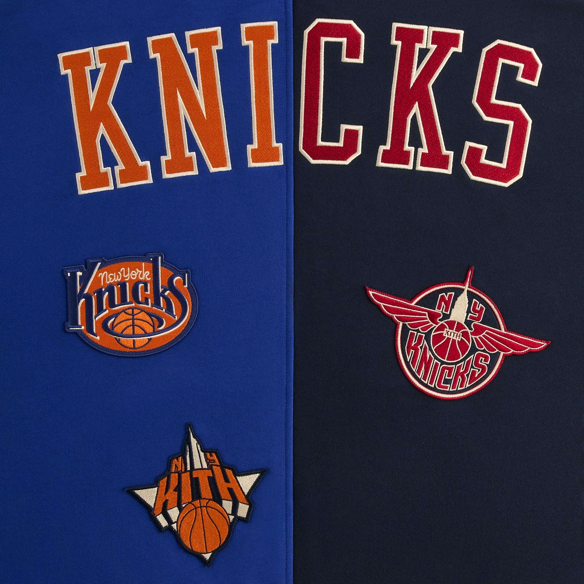 Kith for the New York Knicks Mash Up Braxton Vintage Hoodie - Nocturnal - PH