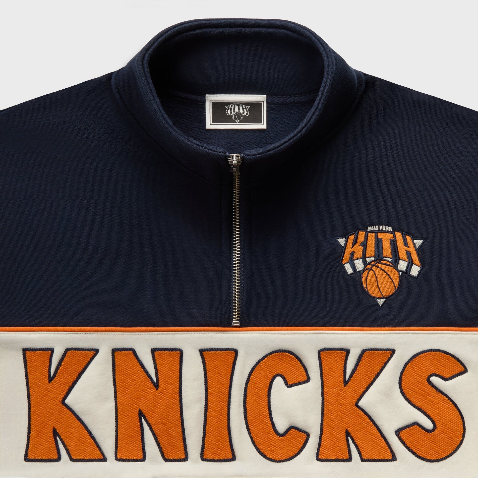 Kith for the New York Knicks Coach Vintage Nelson Quarter Zip - Nocturnal - PH