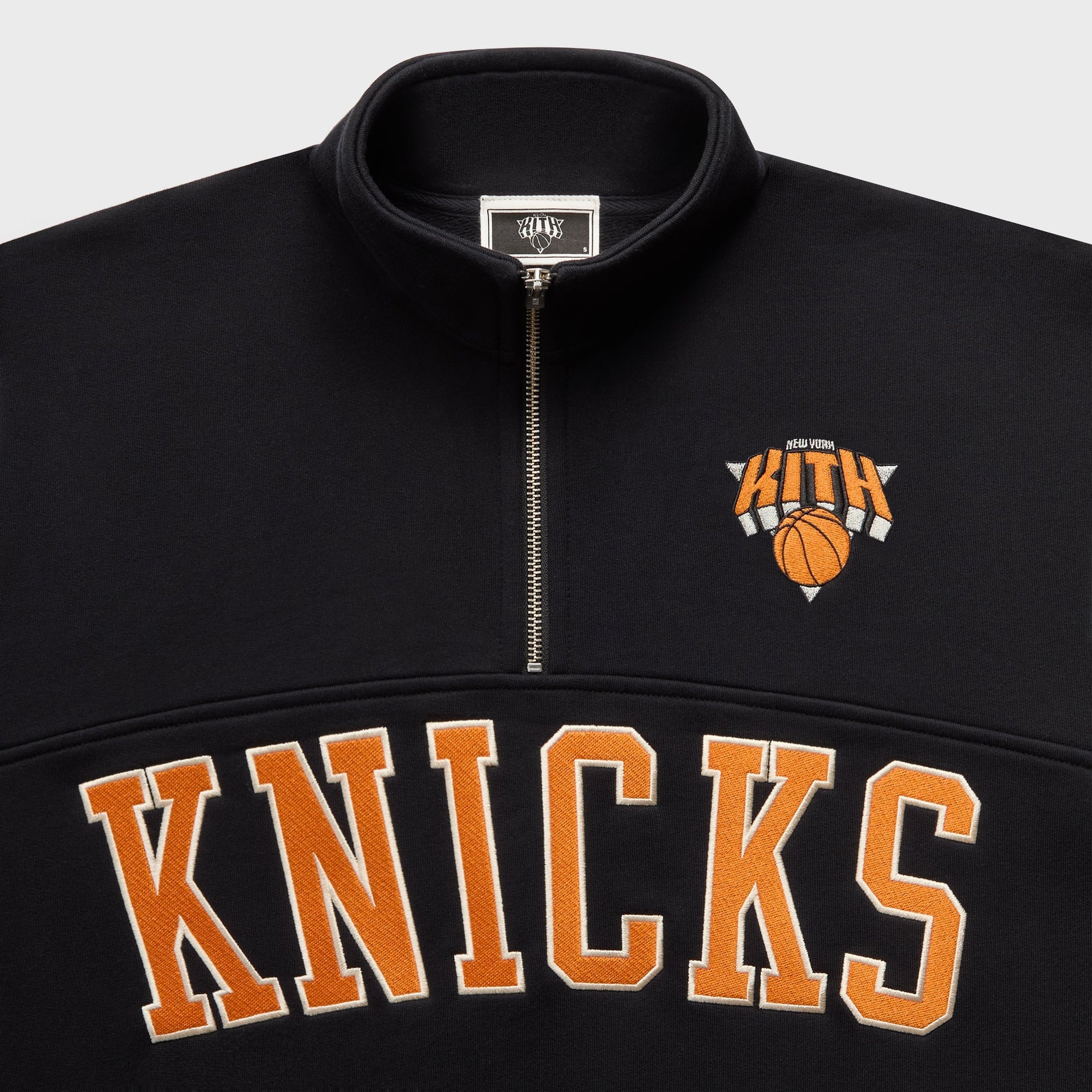 Kith for the New York Knicks Madison Square Garden Vintage Nelson Quarter Zip - Black - PH