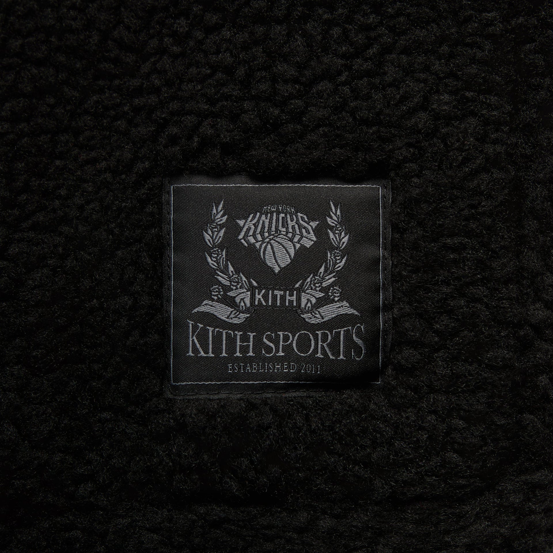 Kith for the New York Knicks New York Vintage Nelson Quarter Zip - Black