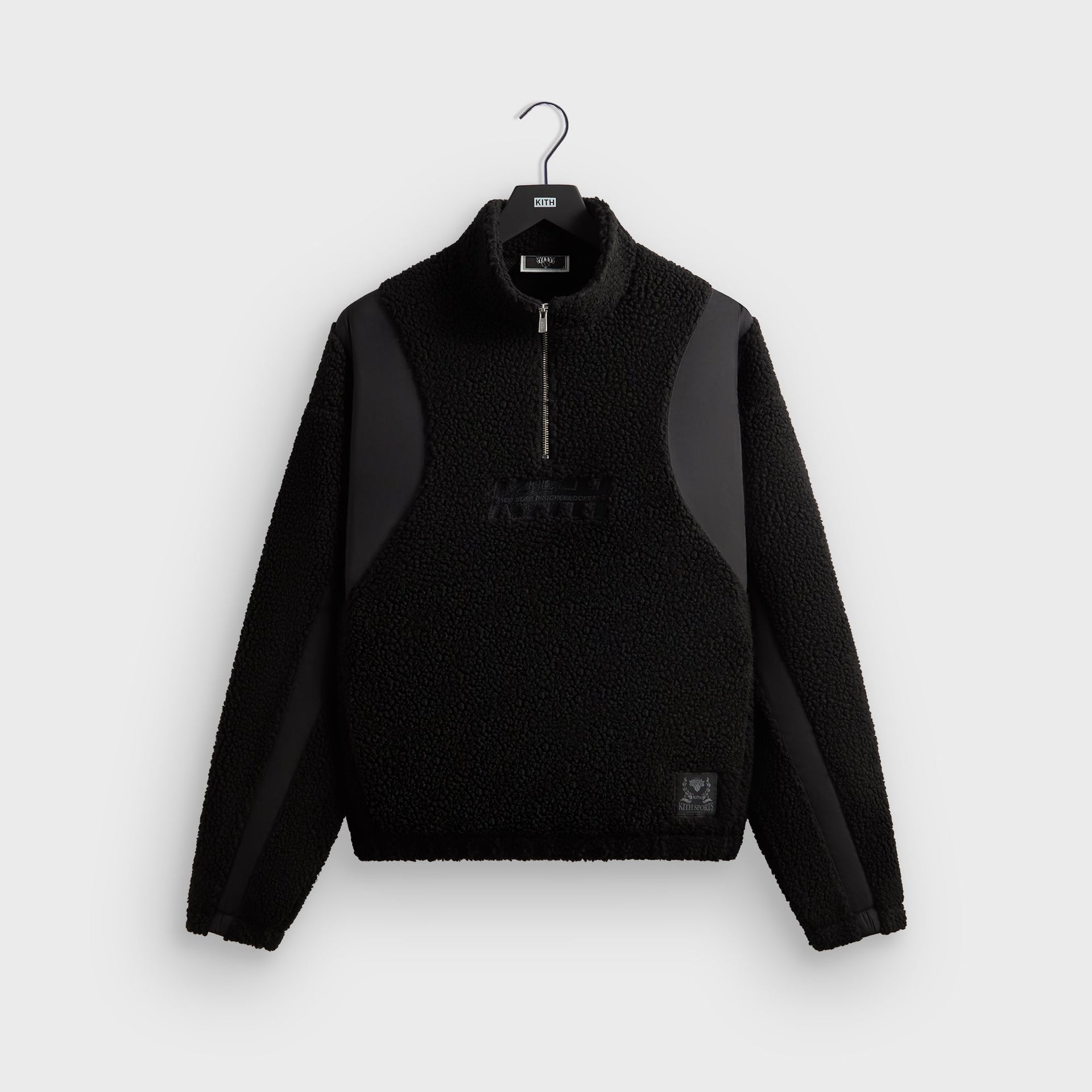 Kith for the New York Knicks New York Vintage Nelson Quarter Zip - Black