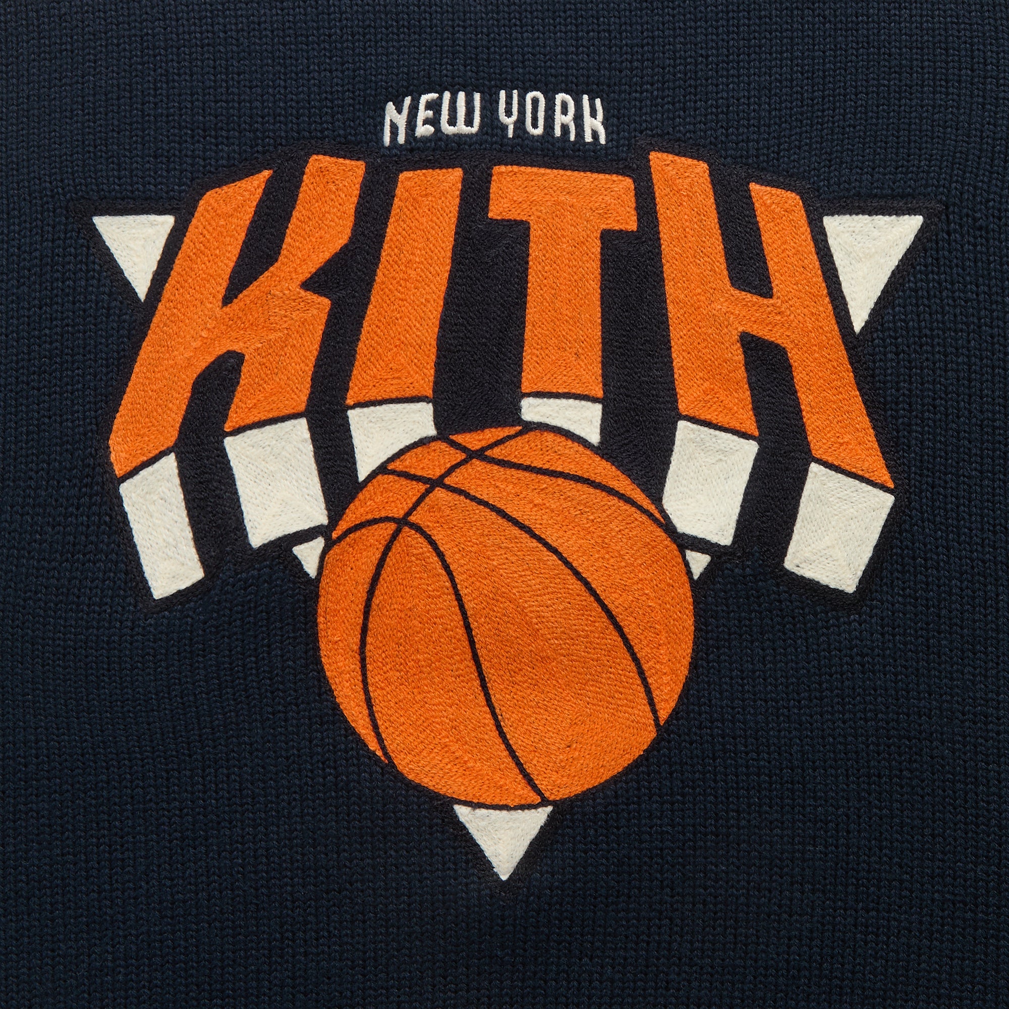 Kith for the New York Knicks Logo Crewneck Sweater - Nocturnal