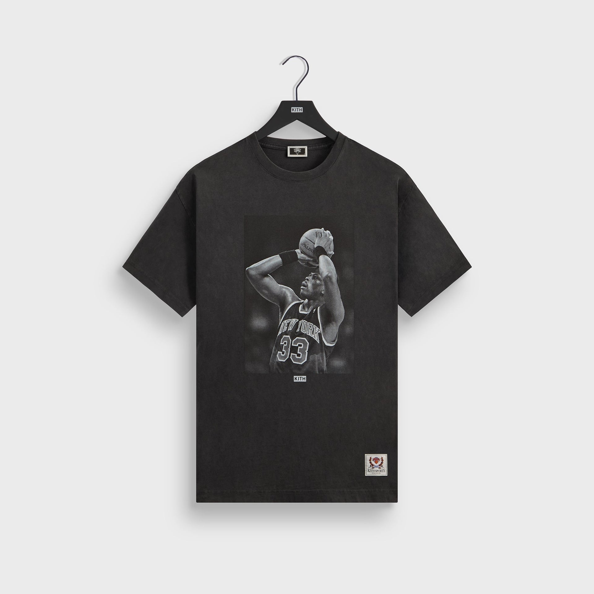 Kith for the New York Knicks Patrick Ewing Vintage Tee - Black - PH