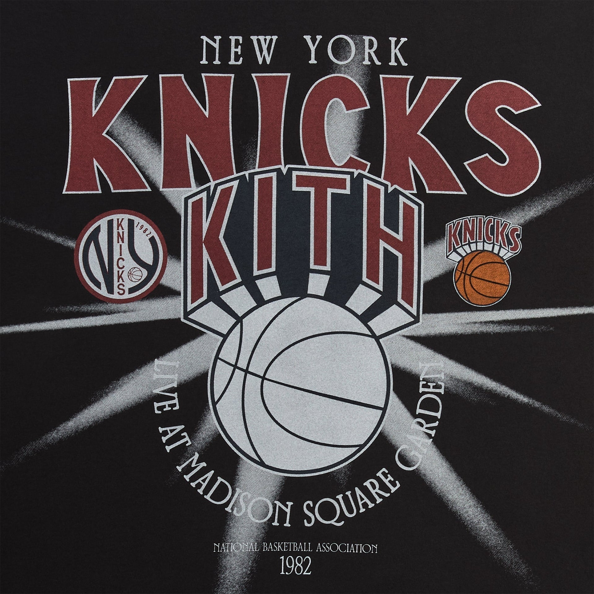 Kith for the New York Knicks Madison Square Garden Burst Jones Tee - Black - PH