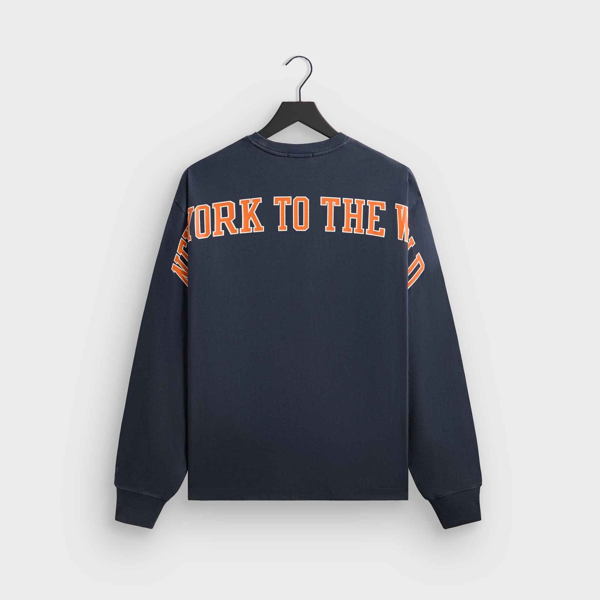 Kith for the New York Knicks Knickerbockers Long Sleeve Quinn Vintage Tee - Nocturnal