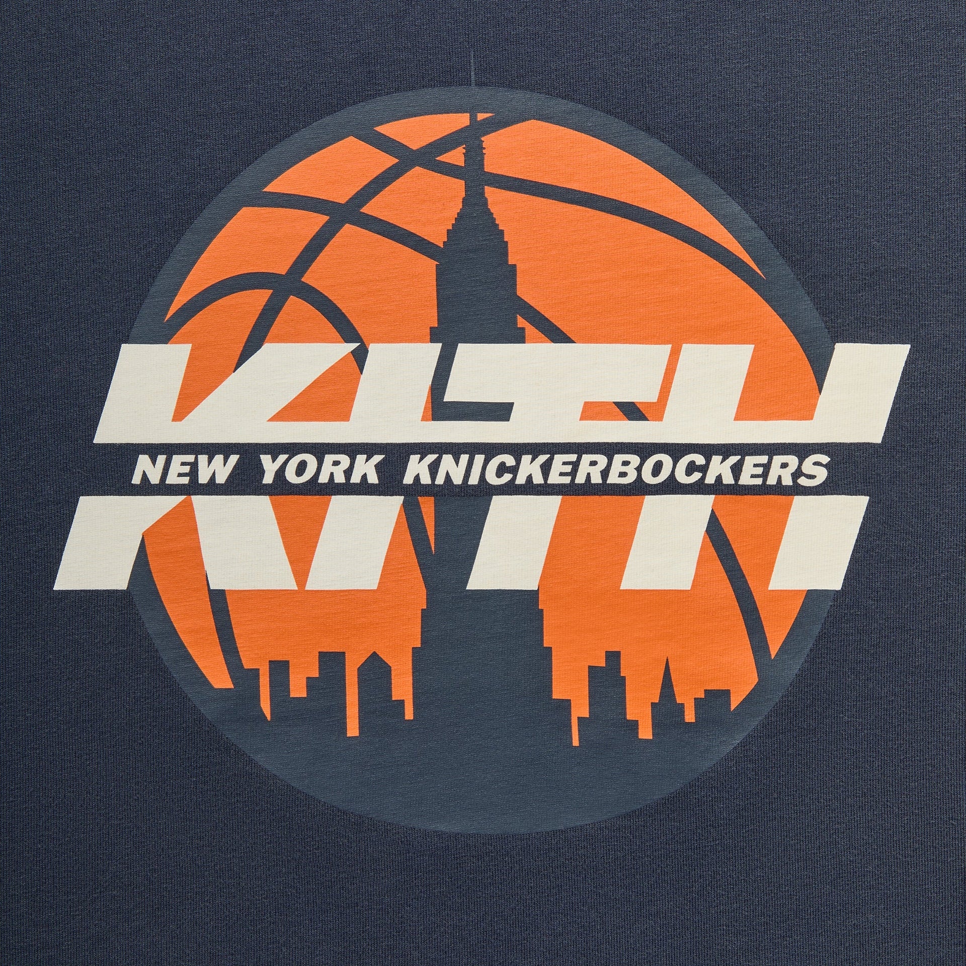 Kith for the New York Knicks Knickerbockers Long Sleeve Quinn Vintage Tee - Nocturnal - PH