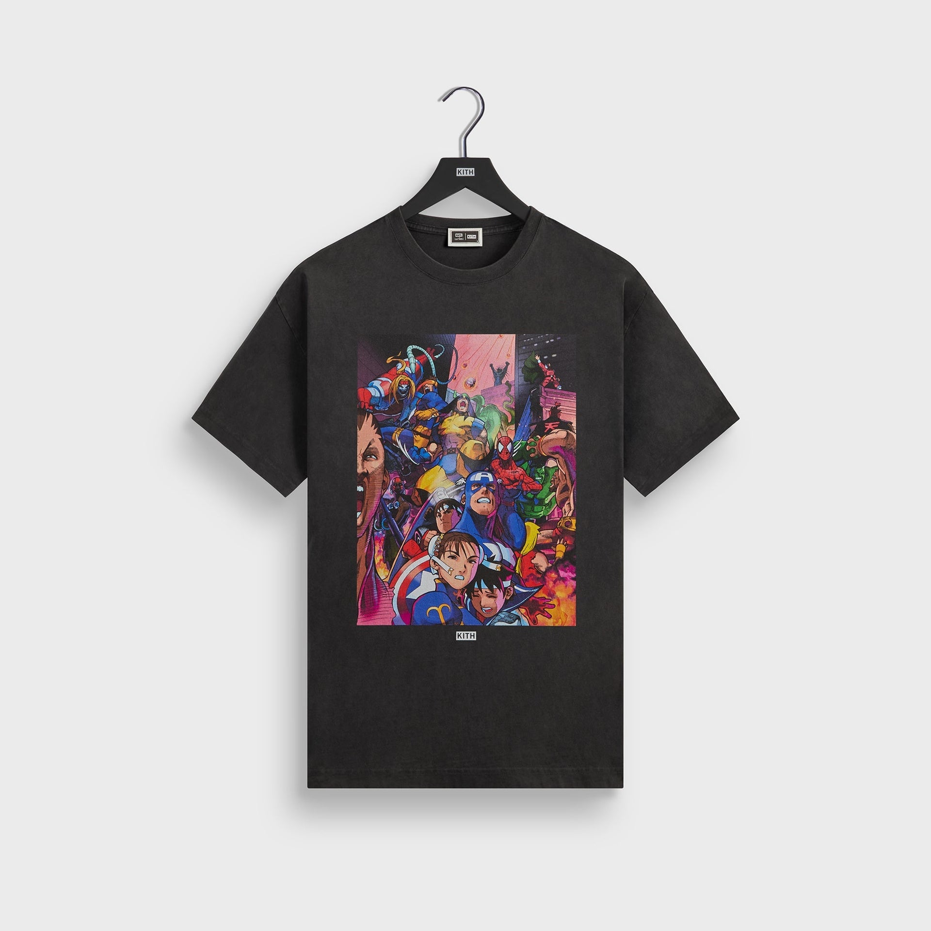Marvel vs. Capcom | Kith Heroes vs. Street Fighter Vintage Tee - Black - PH