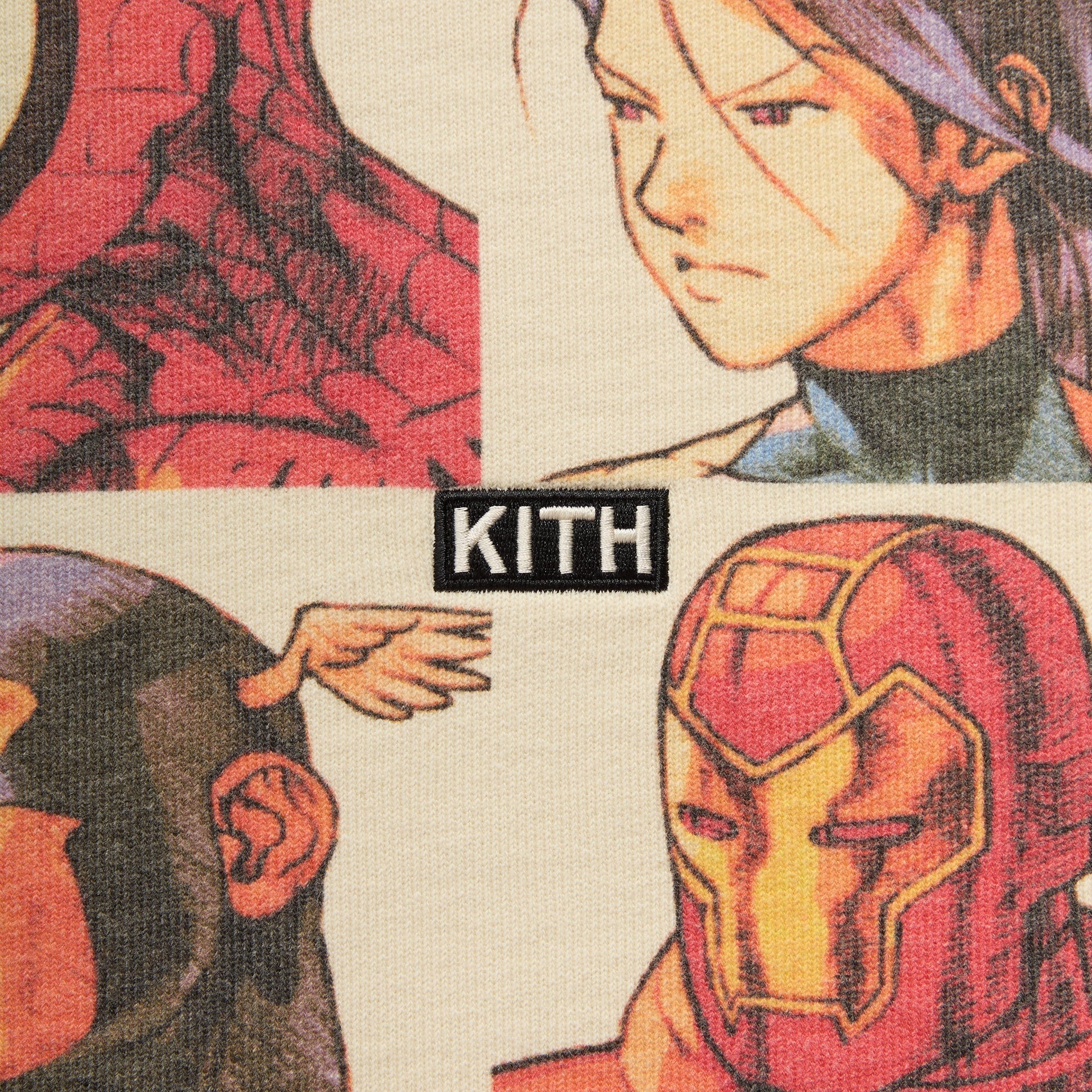 Marvel vs. Capcom | Kith Fighter All-Over Printed Vintage Nelson Hoodie - Sandrift