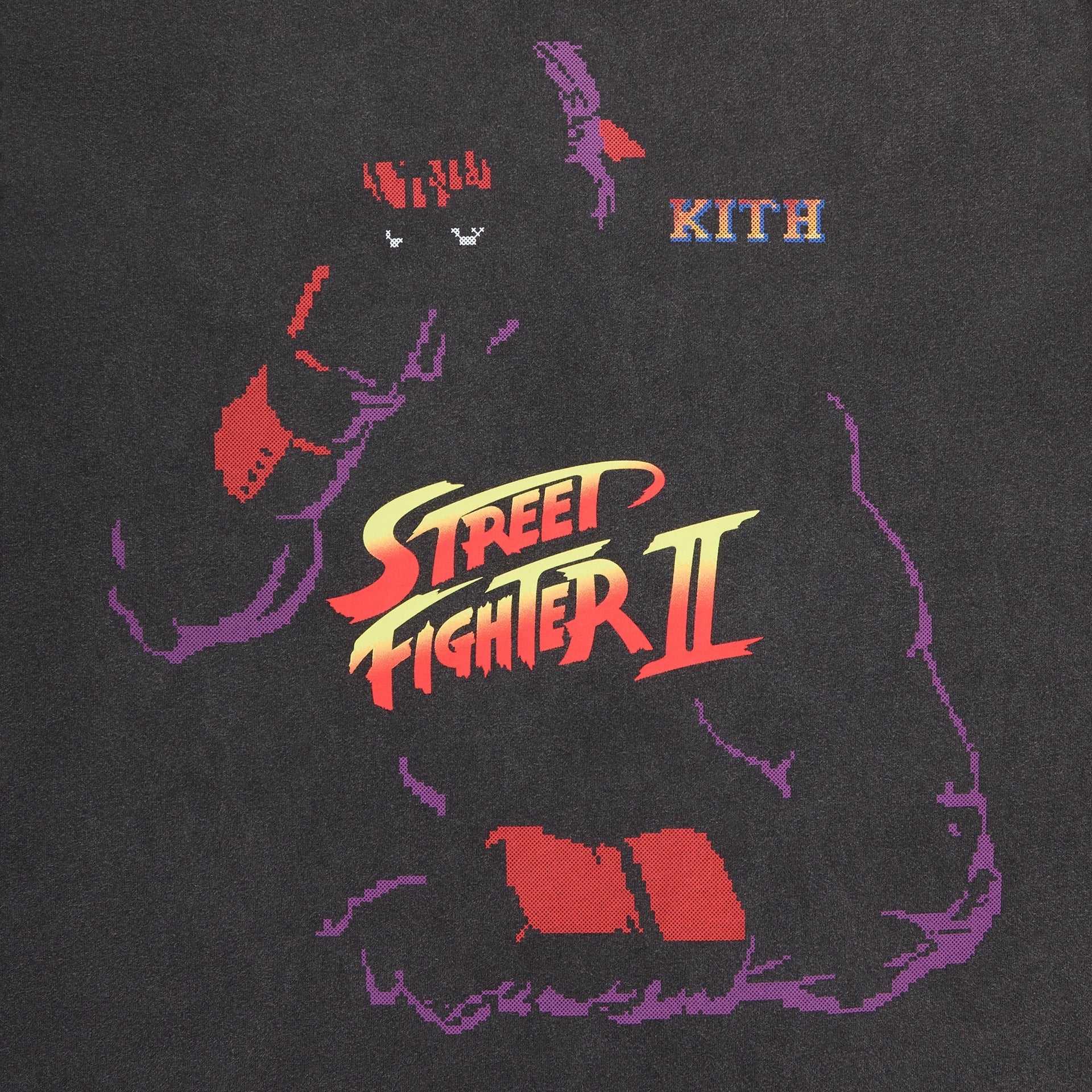 Capcom | Kith Ryu Needle Point Vintage Tee - Black - PH
