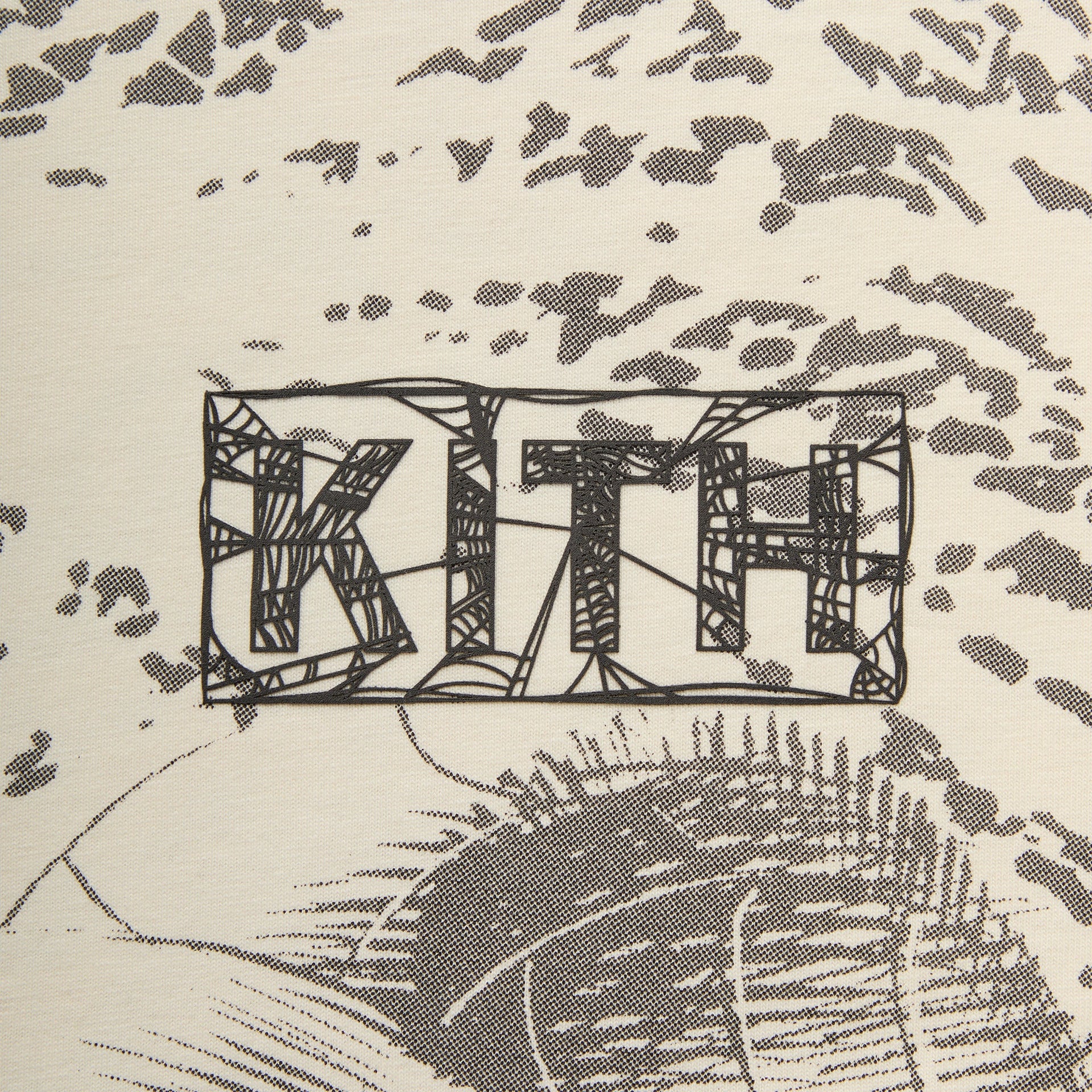 Marvel | Kith Spiderman All-Over Printed Vintage Tee - Black