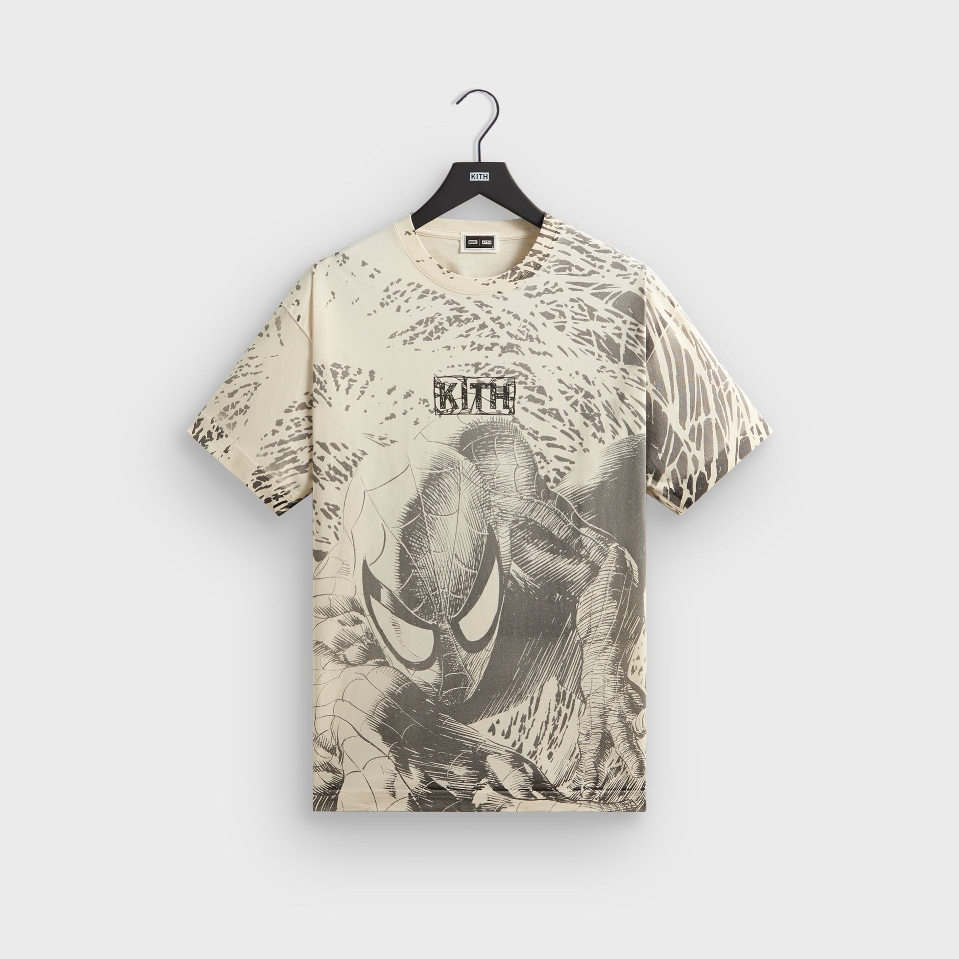Marvel | Kith Spiderman All-Over Printed Vintage Tee - Black - PH