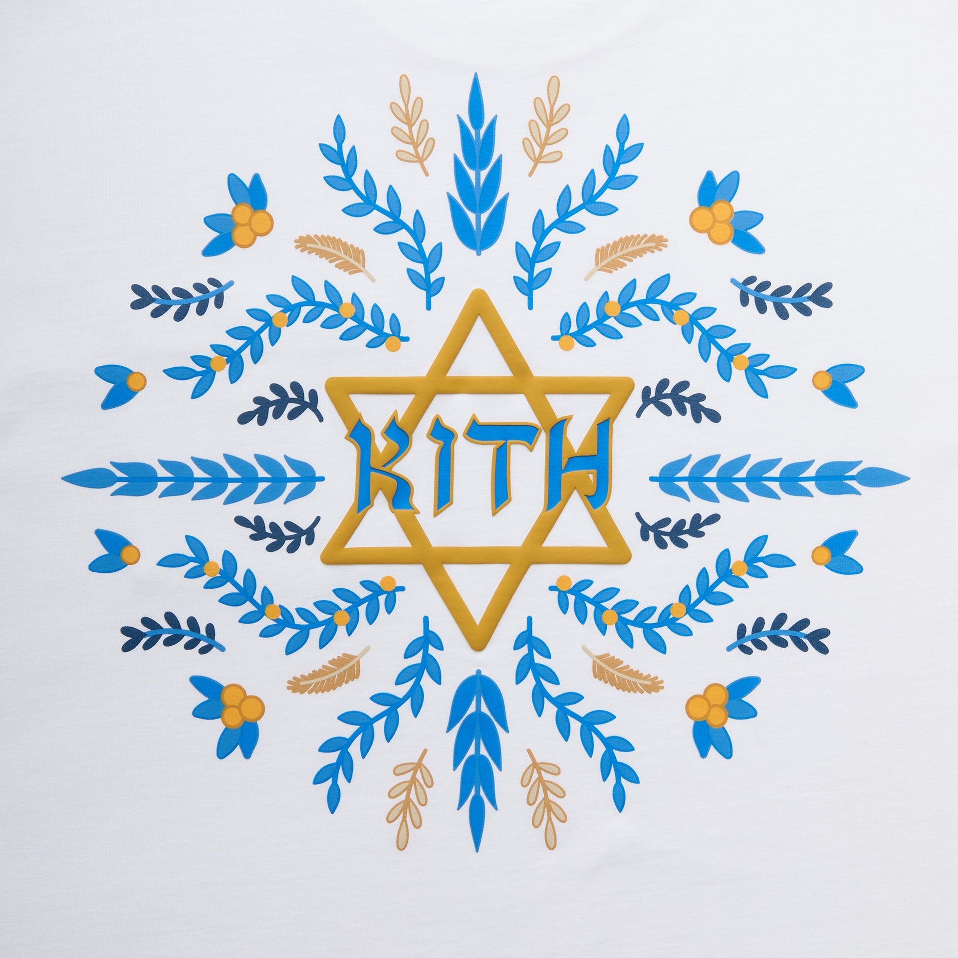 Kith Hanukkah Olive Branch Pocket Tee - White - PH