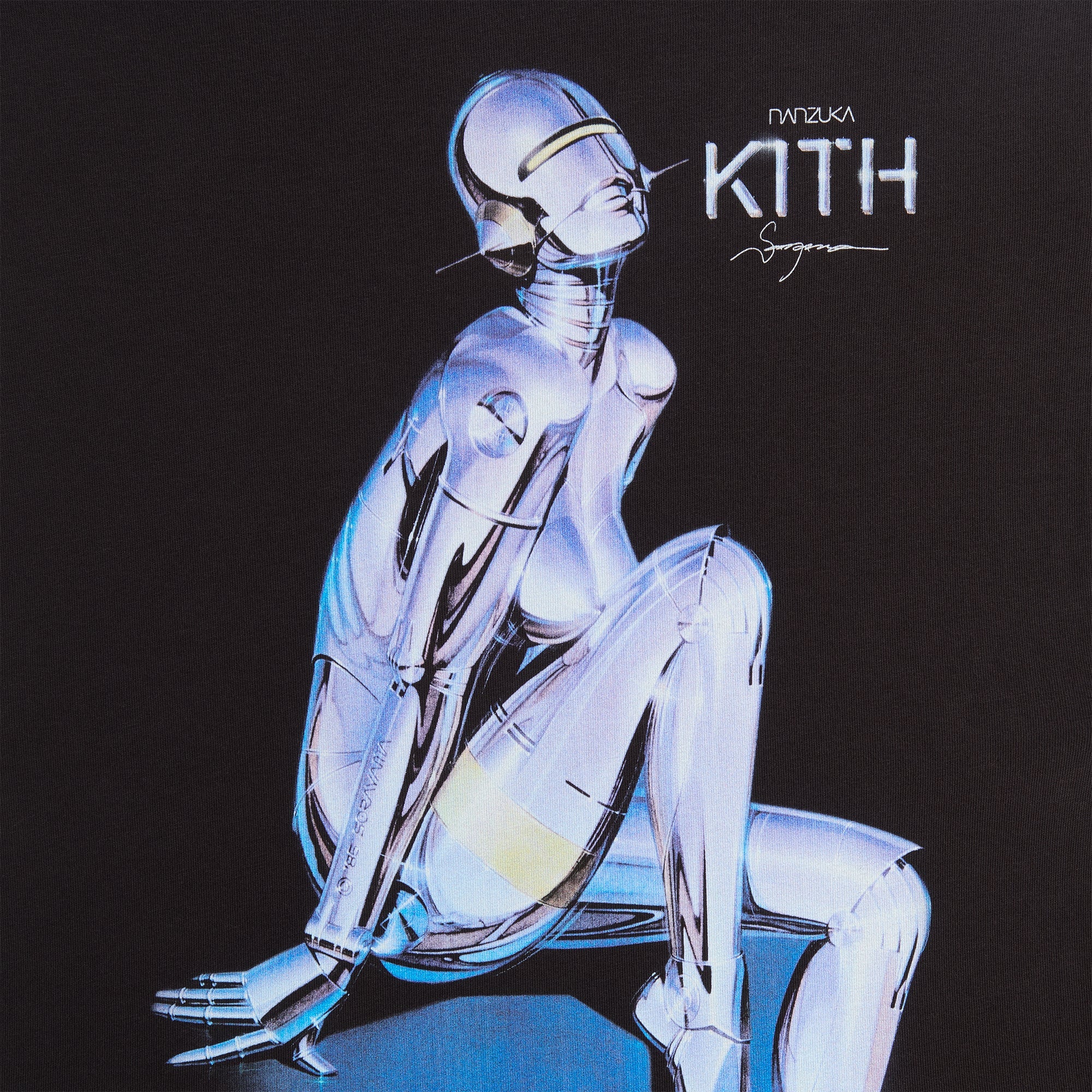 Kith for Nanzuka Gallery Sorayama Model A Tee - Black – Kith