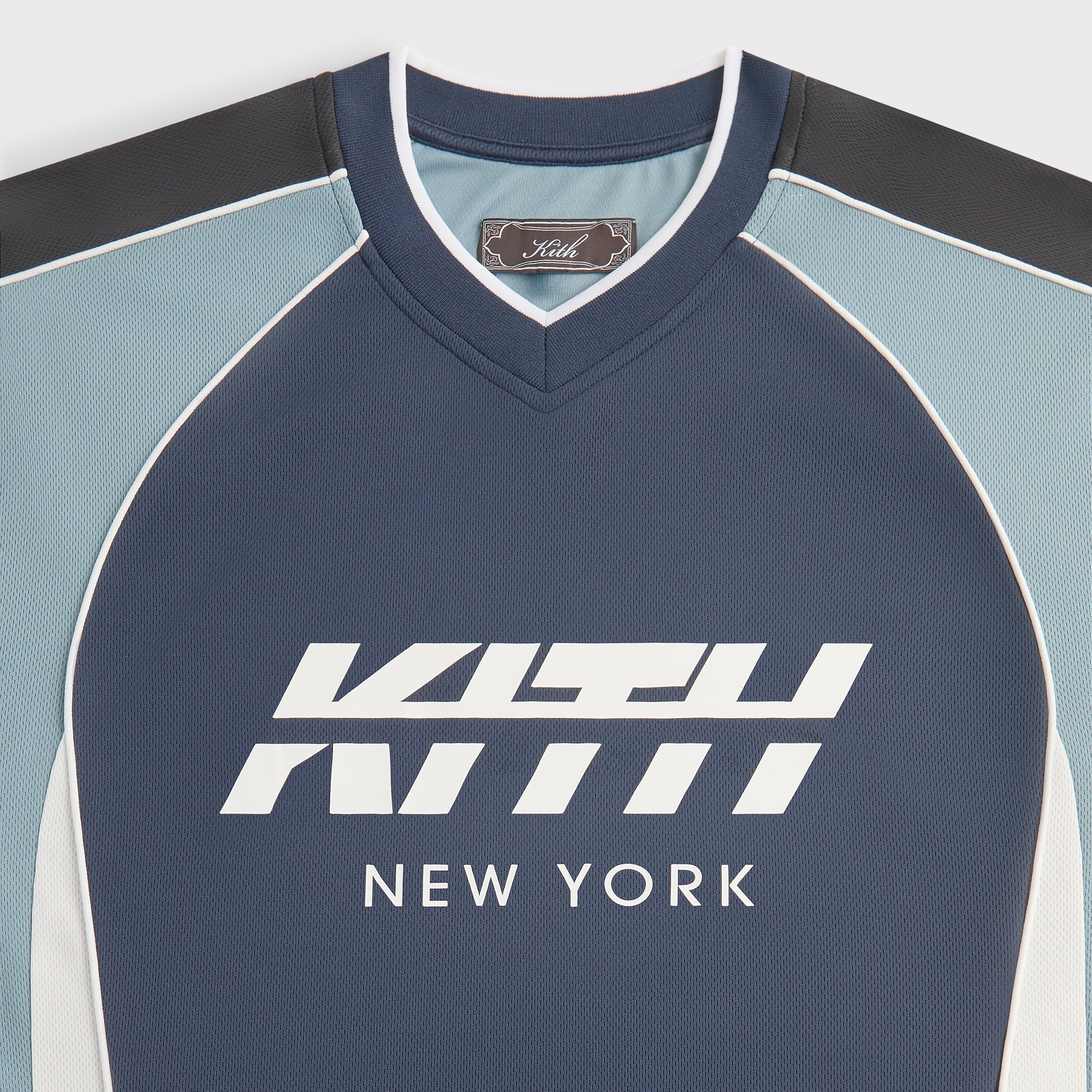 トップス KITH Malik Long Sleeve Mesh Jersey Kith Malik Long Sleeve Mesh Jersey - Nocturnal – Kith Canada