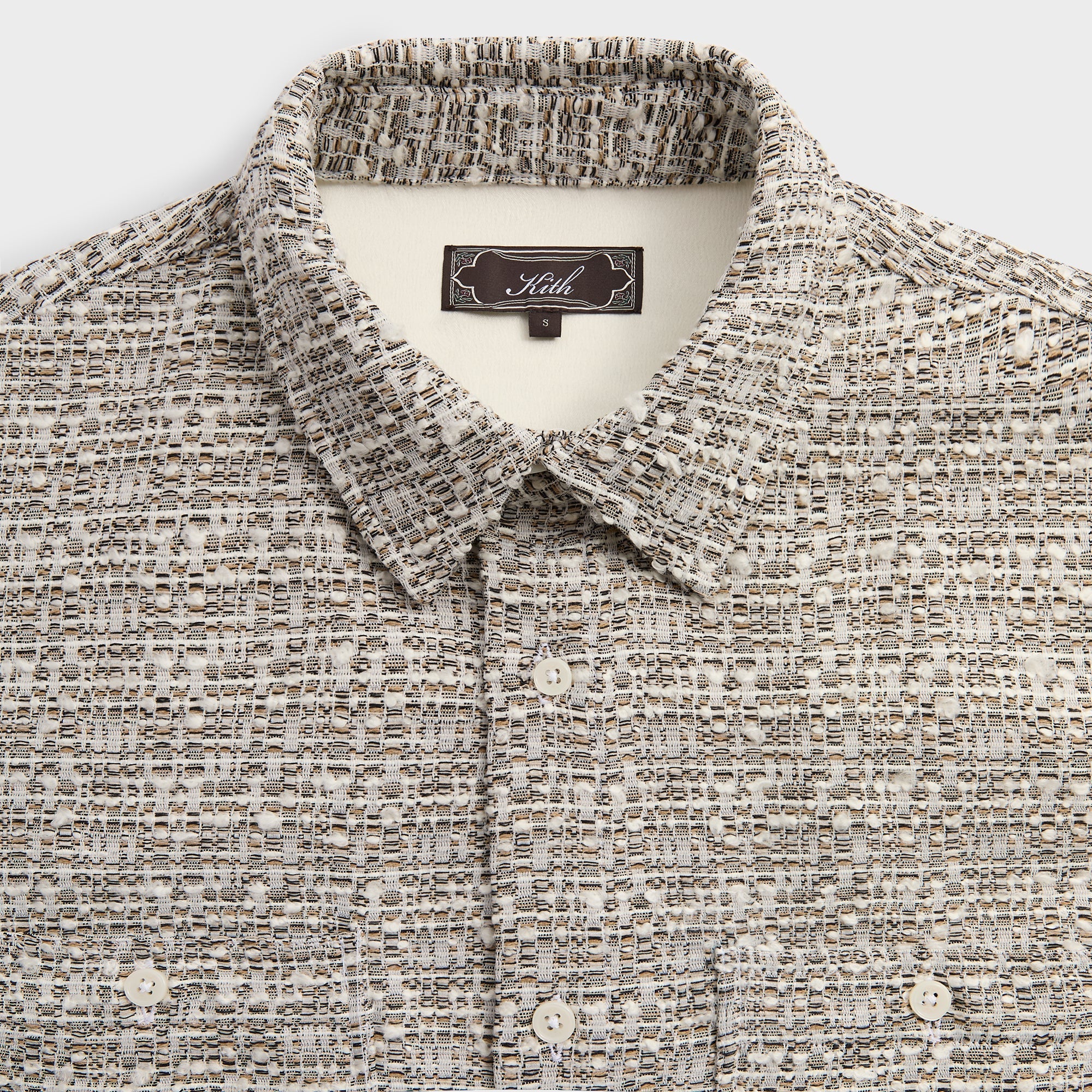 Kith Mixed Weave Apollo Shirt - Overcast – Kith Canada