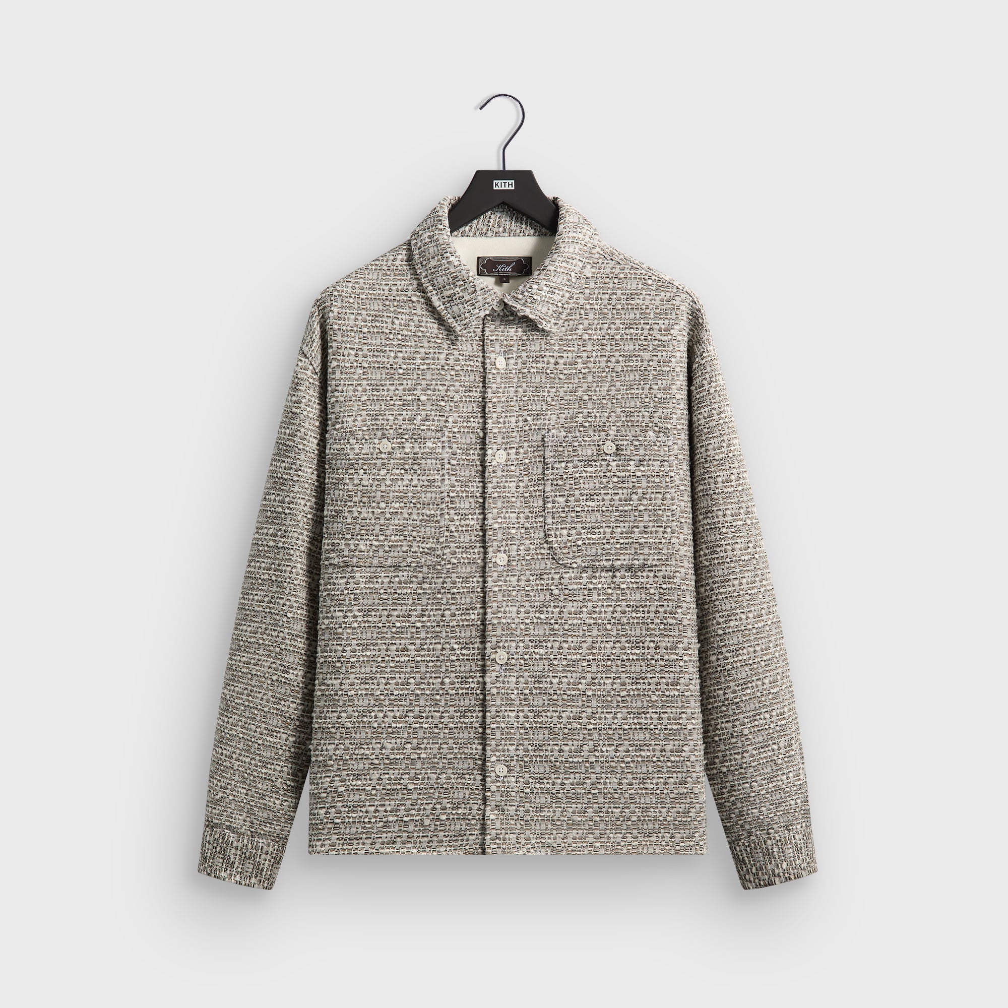 Kith Mixed Weave Apollo Shirt - Overcast – Kith Canada