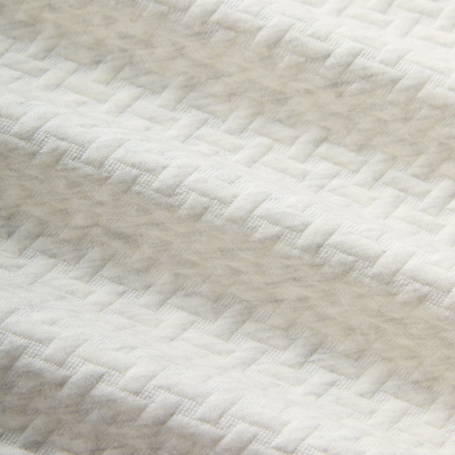 Kith Tessellation Interlock Woodpoint Shirt - Light Heather Grey - PH