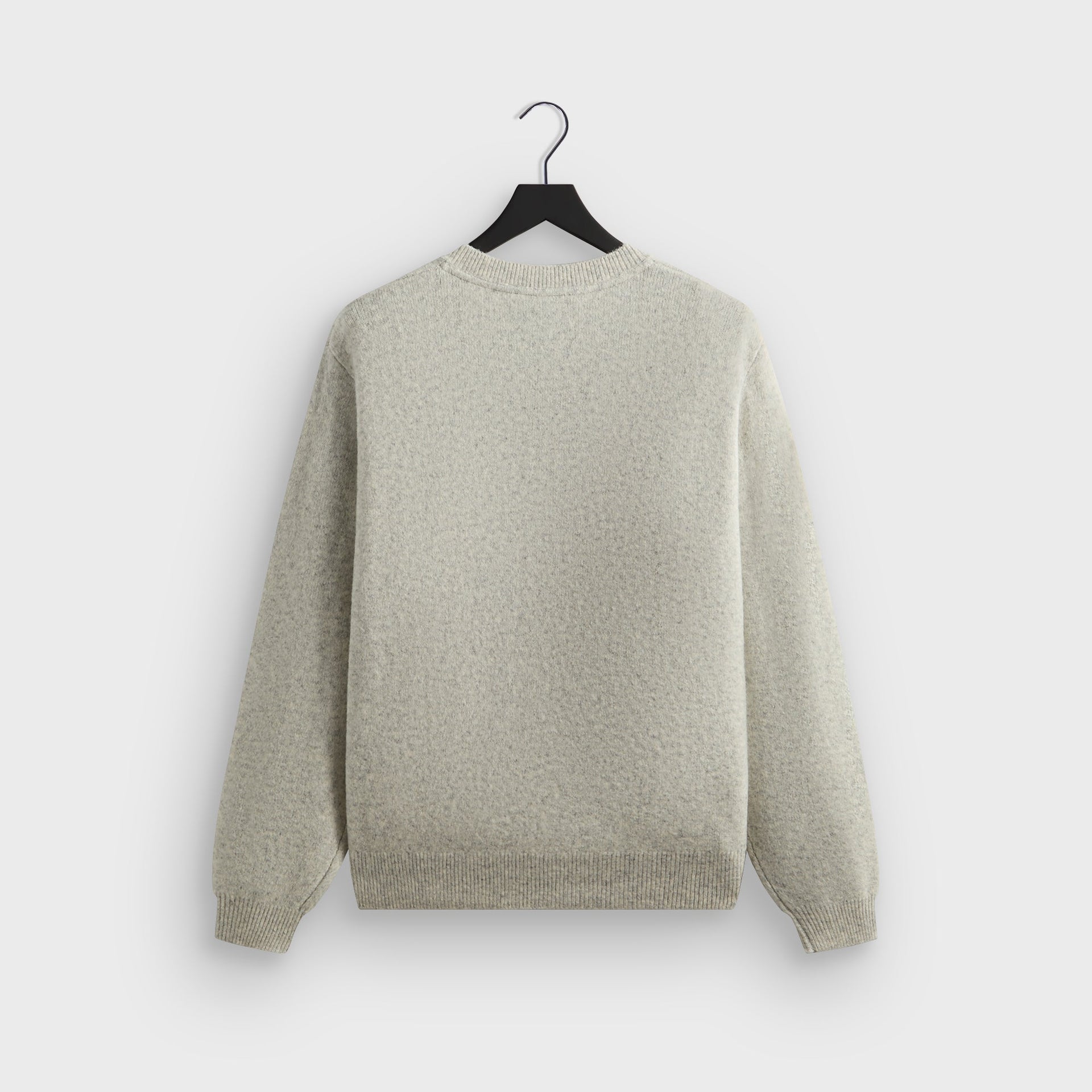 Kith Boucle Harmon Henley Sweater - Light Heather Grey