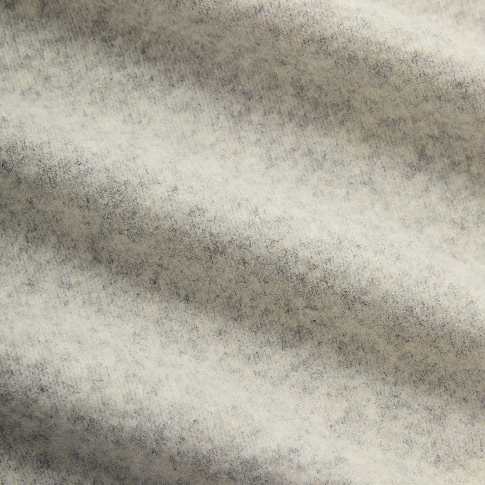 Kith Boucle Harmon Henley Sweater - Light Heather Grey