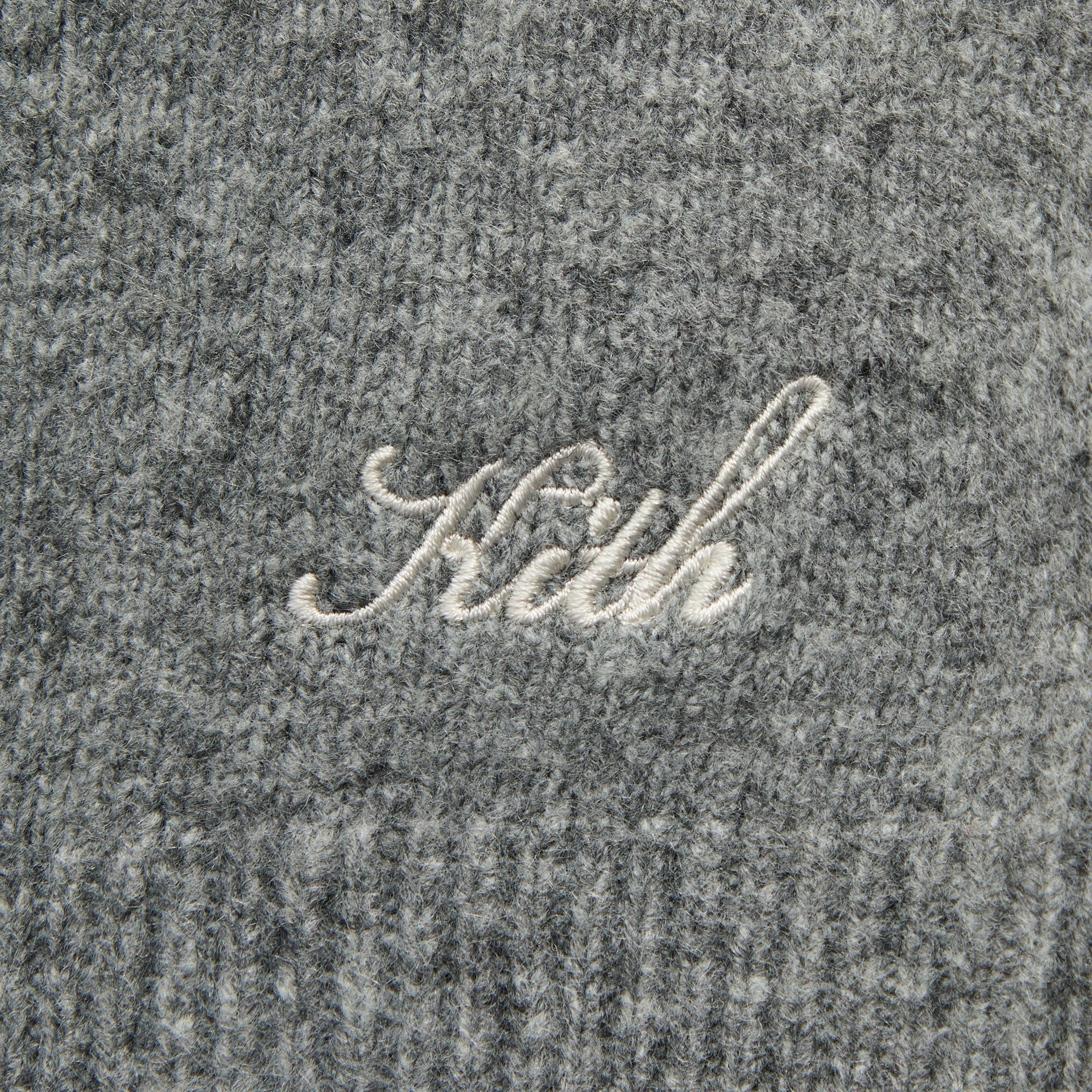 Kith Marled Harmon Rugby Pullover - Mid Heather Grey - PH